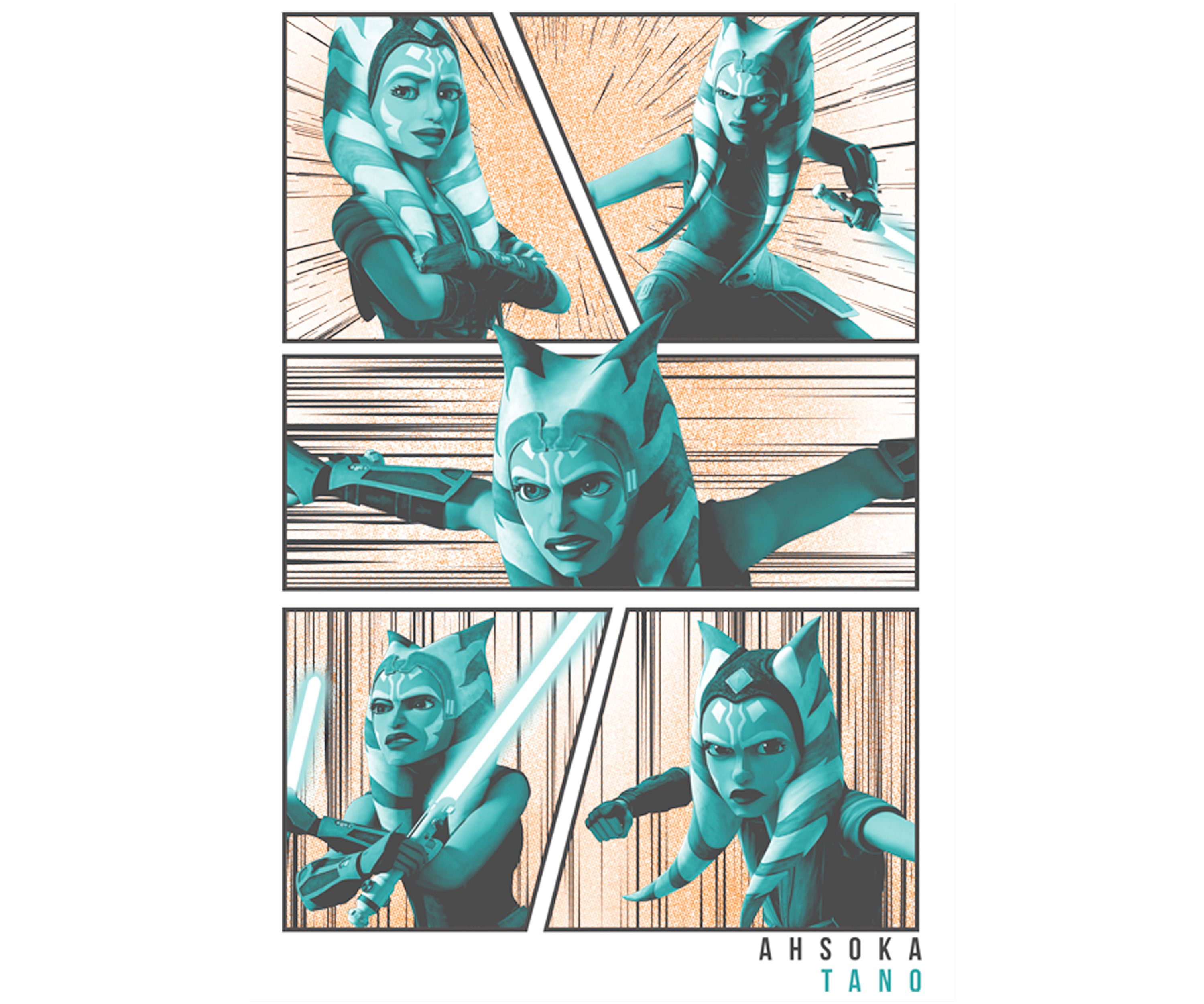 Boys 4-7  Ahsoka Panels Graphic Top