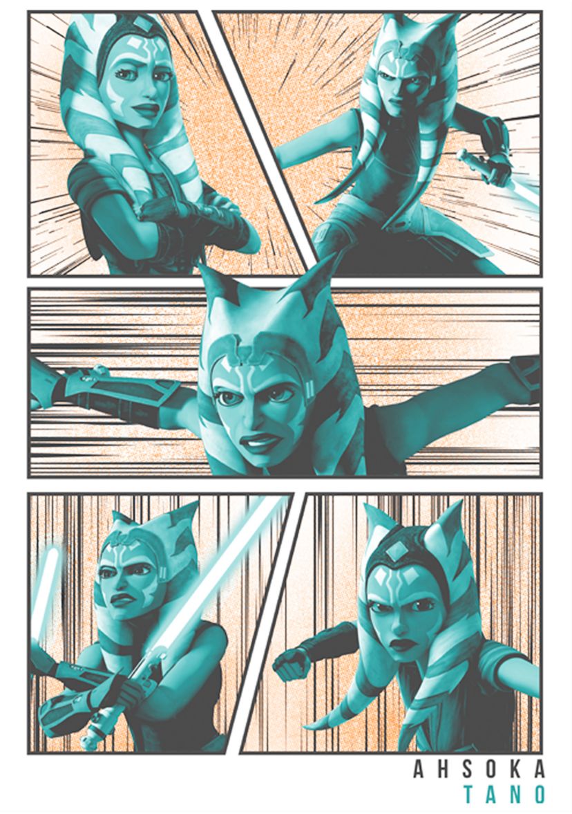 Boys 4-7  Ahsoka Panels Graphic Top