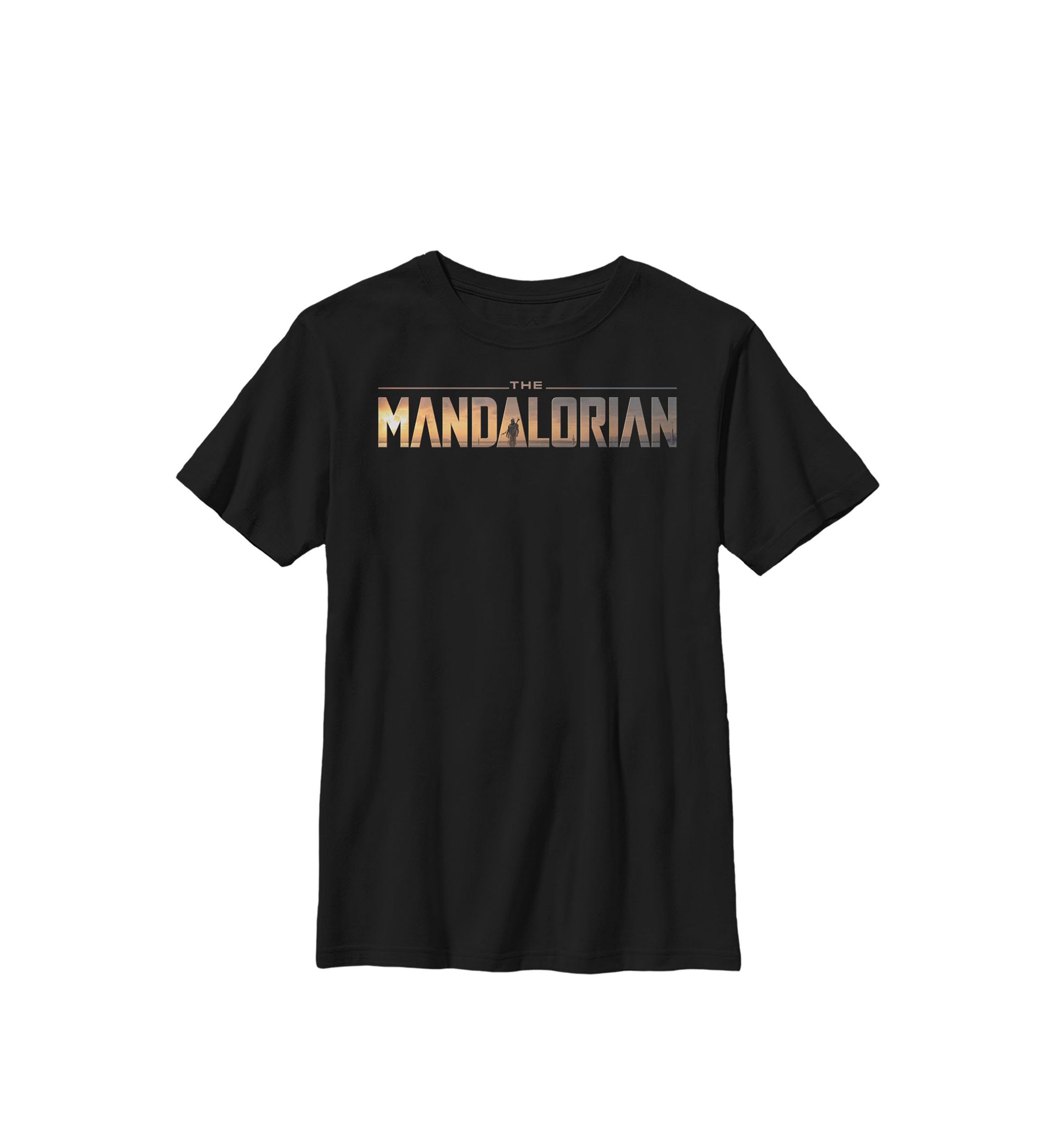 Boys The Mandalorian Classic Movie Logo Crew T-Shirt 