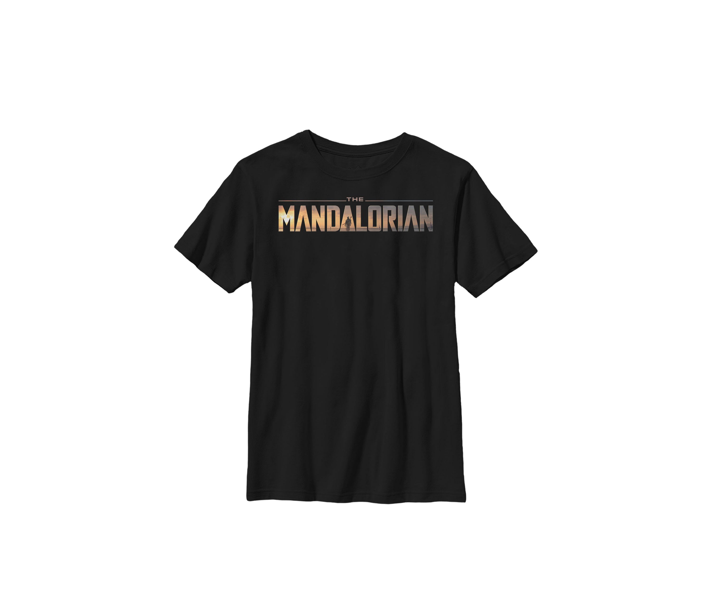 Boys The Mandalorian Classic Movie Logo Crew T-Shirt 