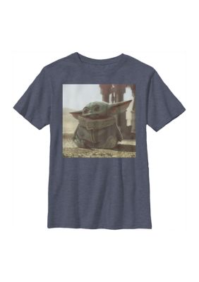 Star Wars Boys 8-20 Tiny Green Officially Licensed T-Shirt, Navy Blue, XSmall