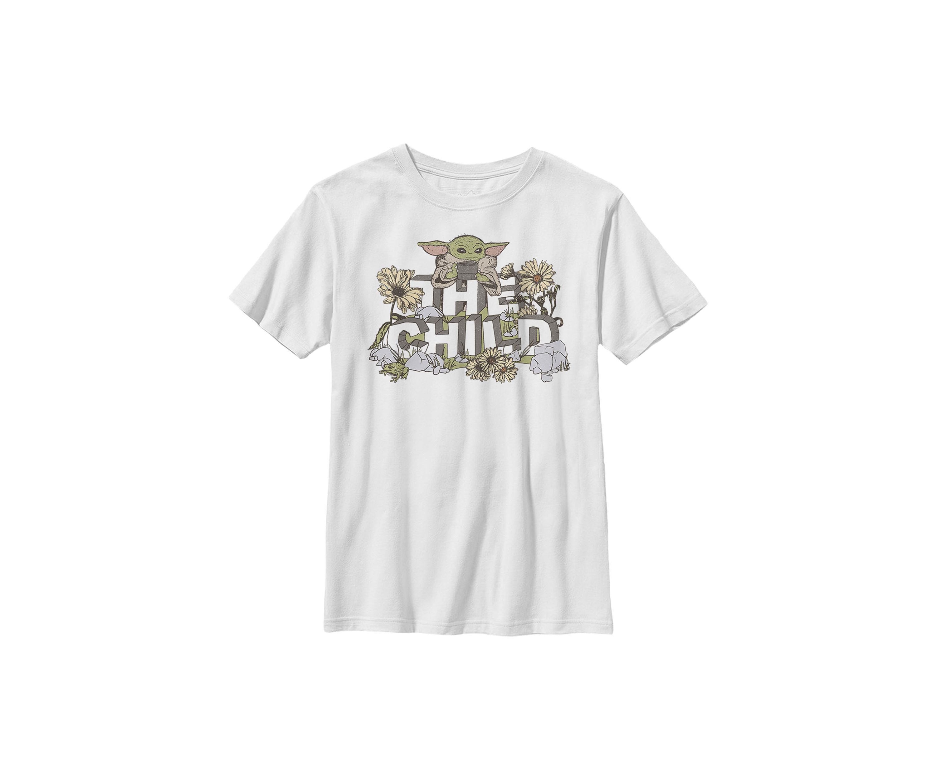 Boys 4-7  Vintage Flower Child Graphic Top