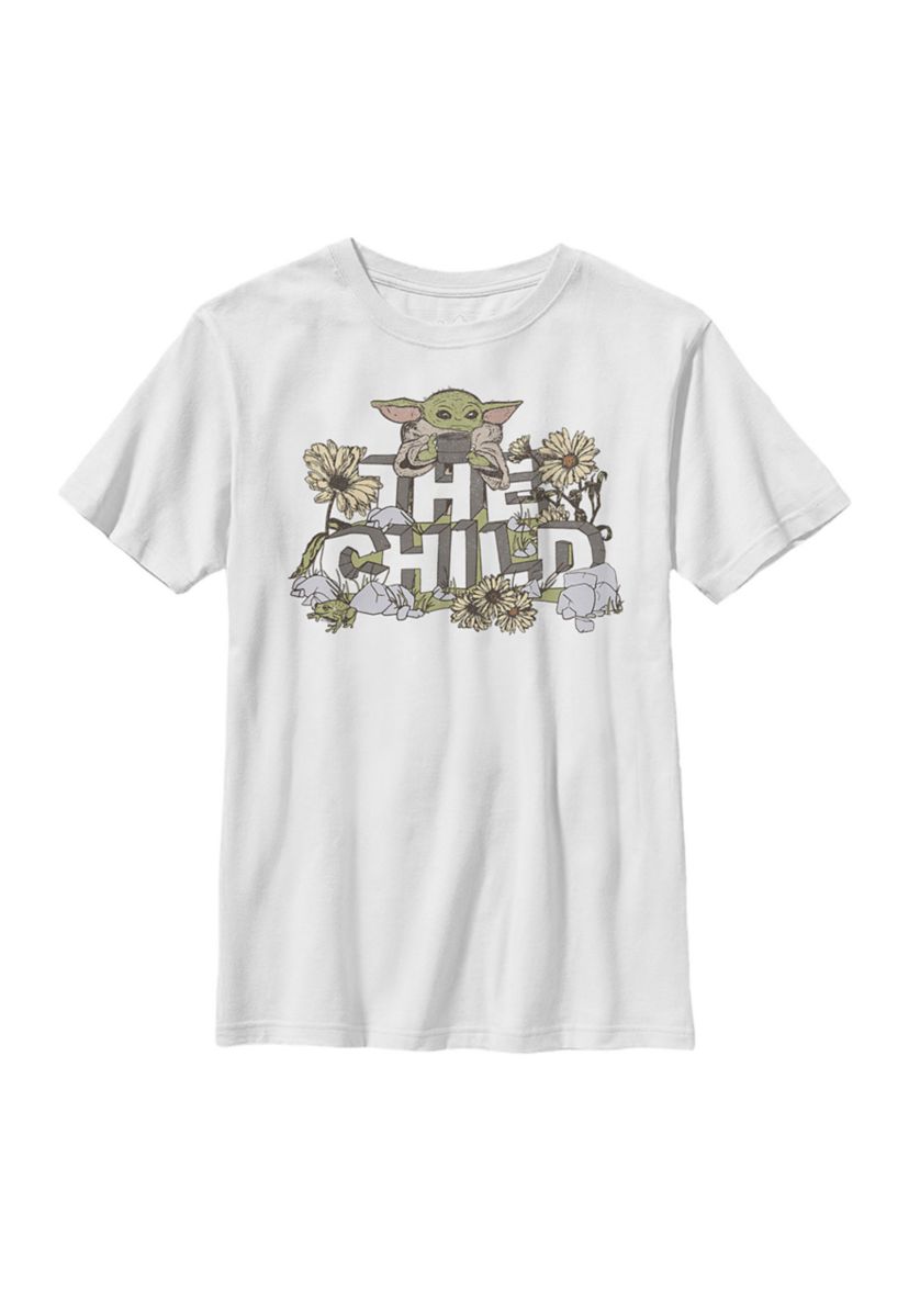 Boys 4-7  Vintage Flower Child Graphic Top