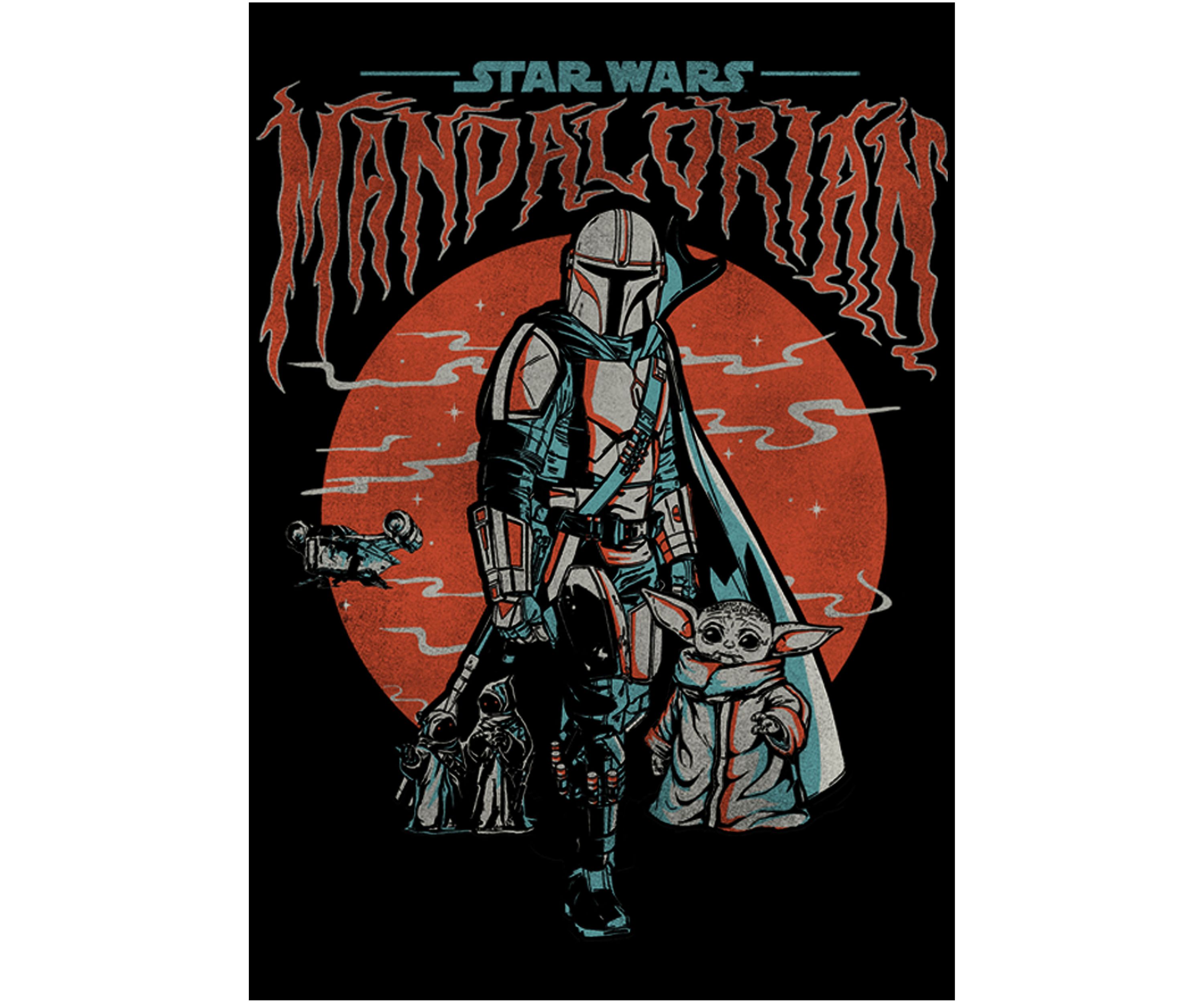 Boys 4-7  Mandalorian Fog Graphic Top