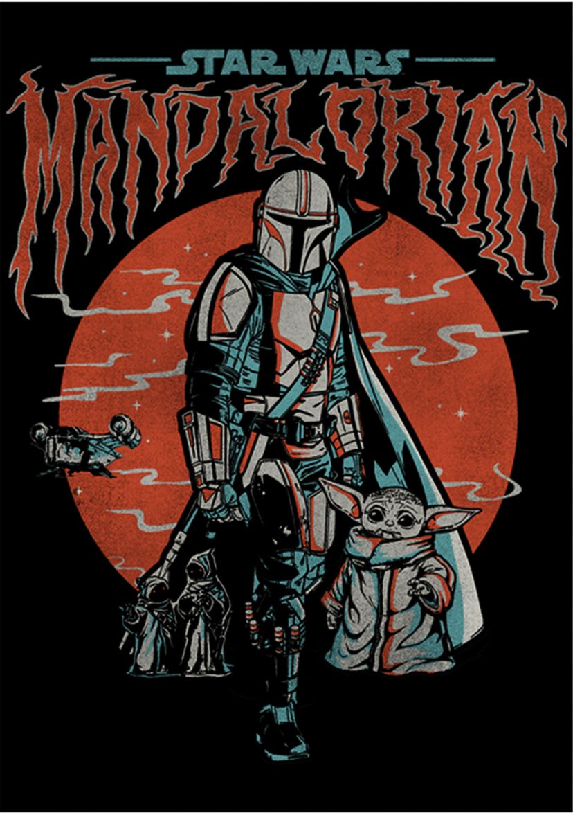 Boys 4-7  Mandalorian Fog Graphic Top