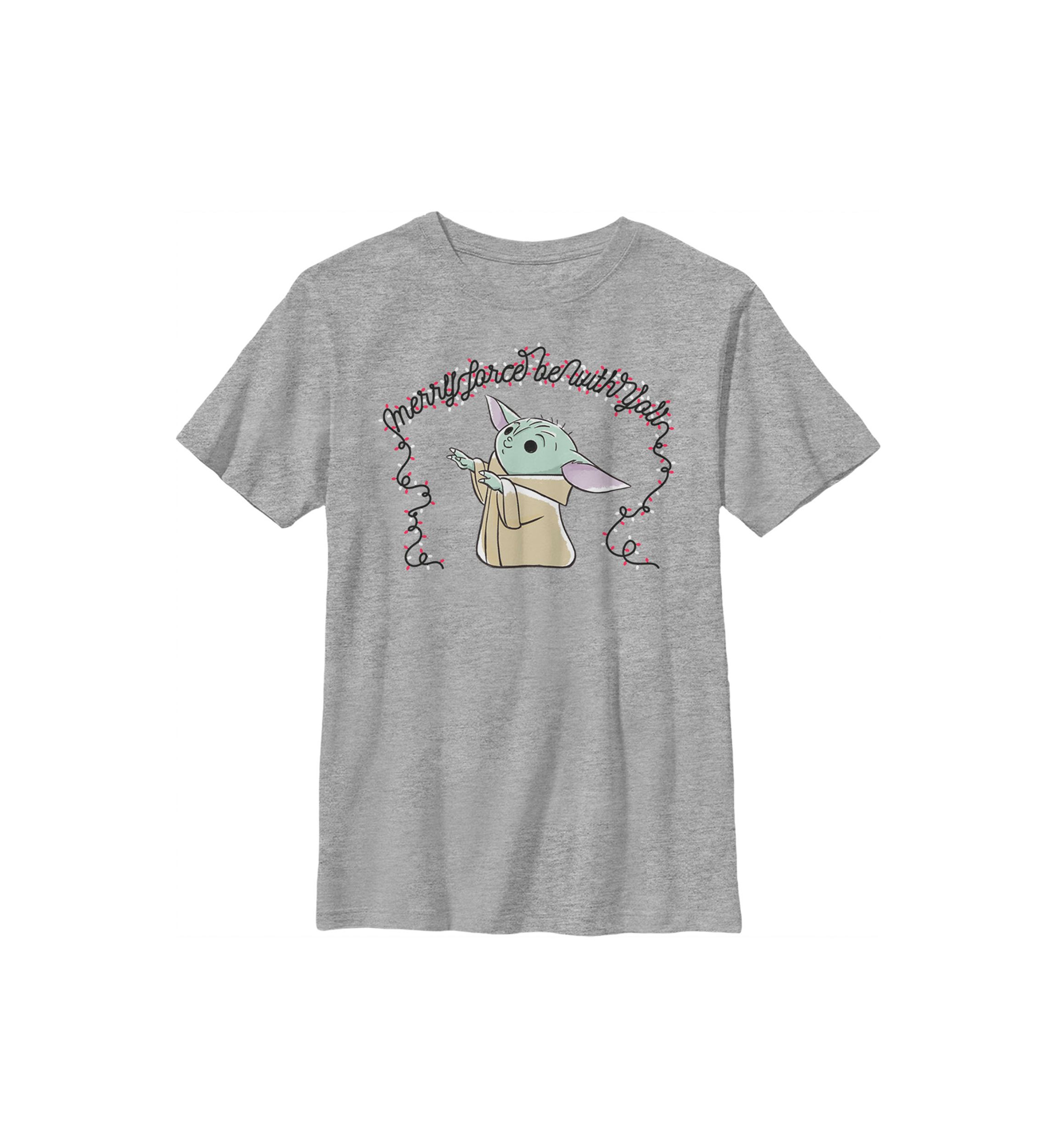 Boys 4-7 Merry Force Be With You Lights Graphic Top