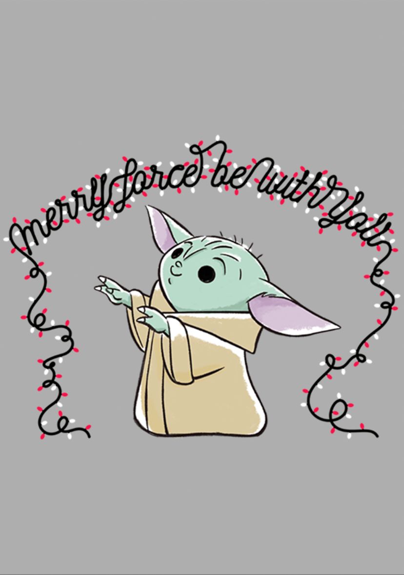 Boys 4-7 Merry Force Be With You Lights Graphic Top
