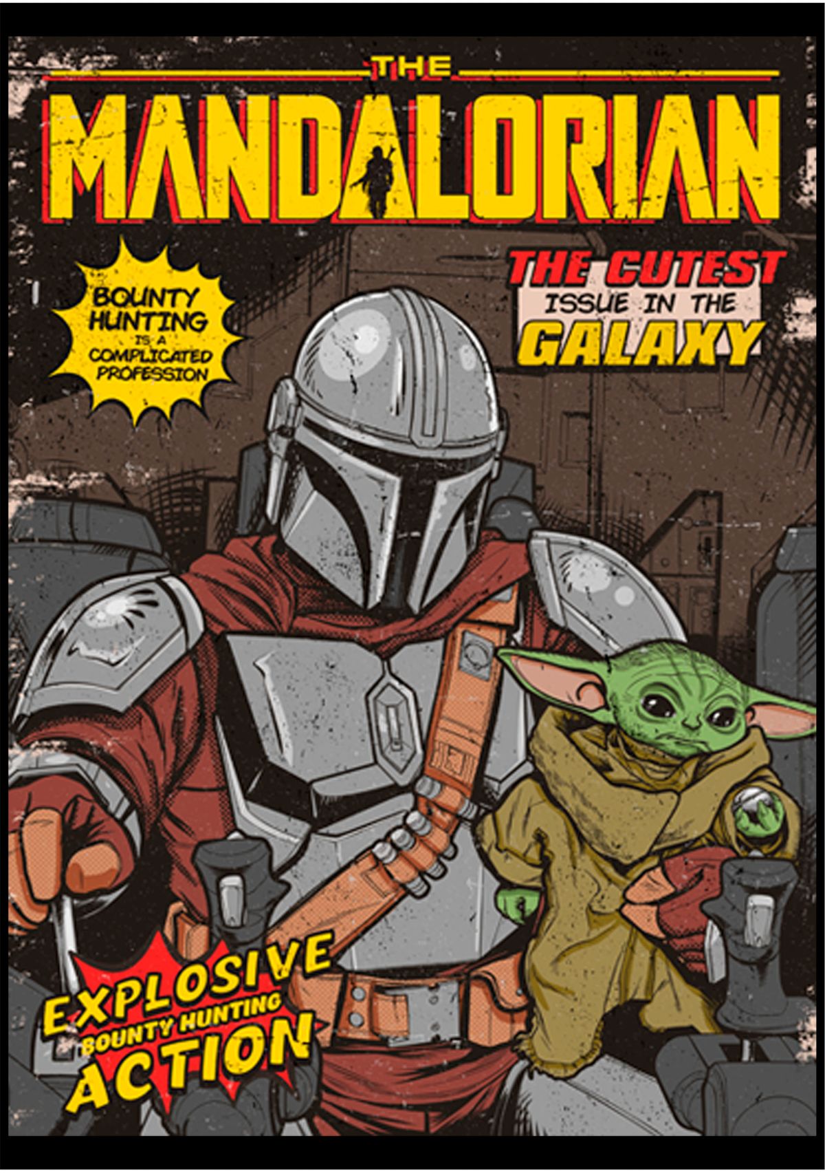 Boys 4-7  VINTAGE COMIC COVER Graphic Top