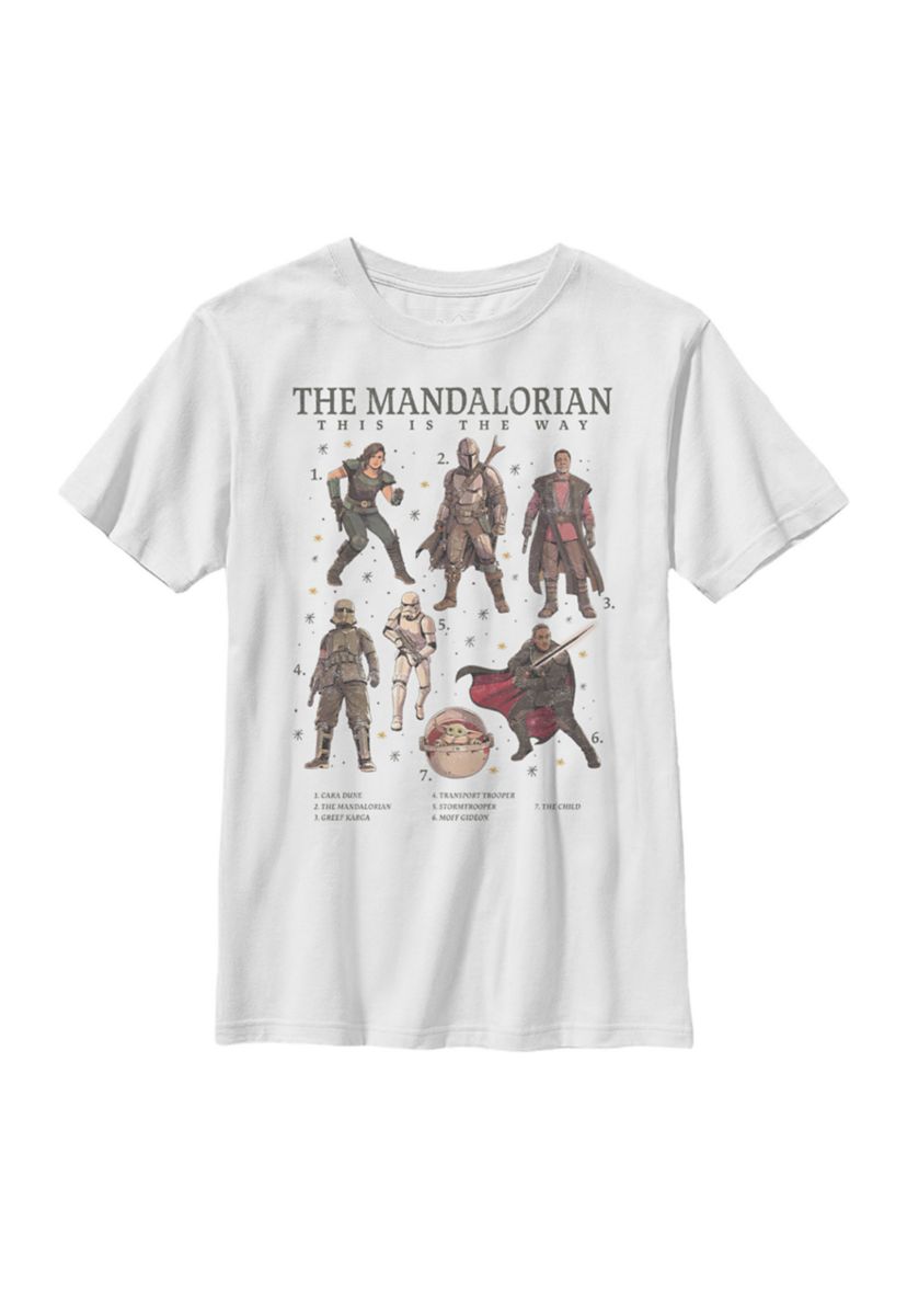 Boys 4-7  Mando Textbook Graphic Top