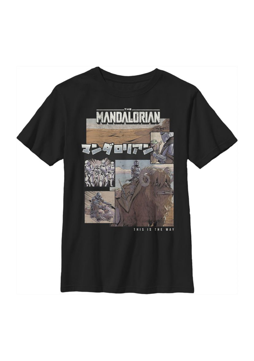 Boys 4-7  Mando Comic Graphic Top