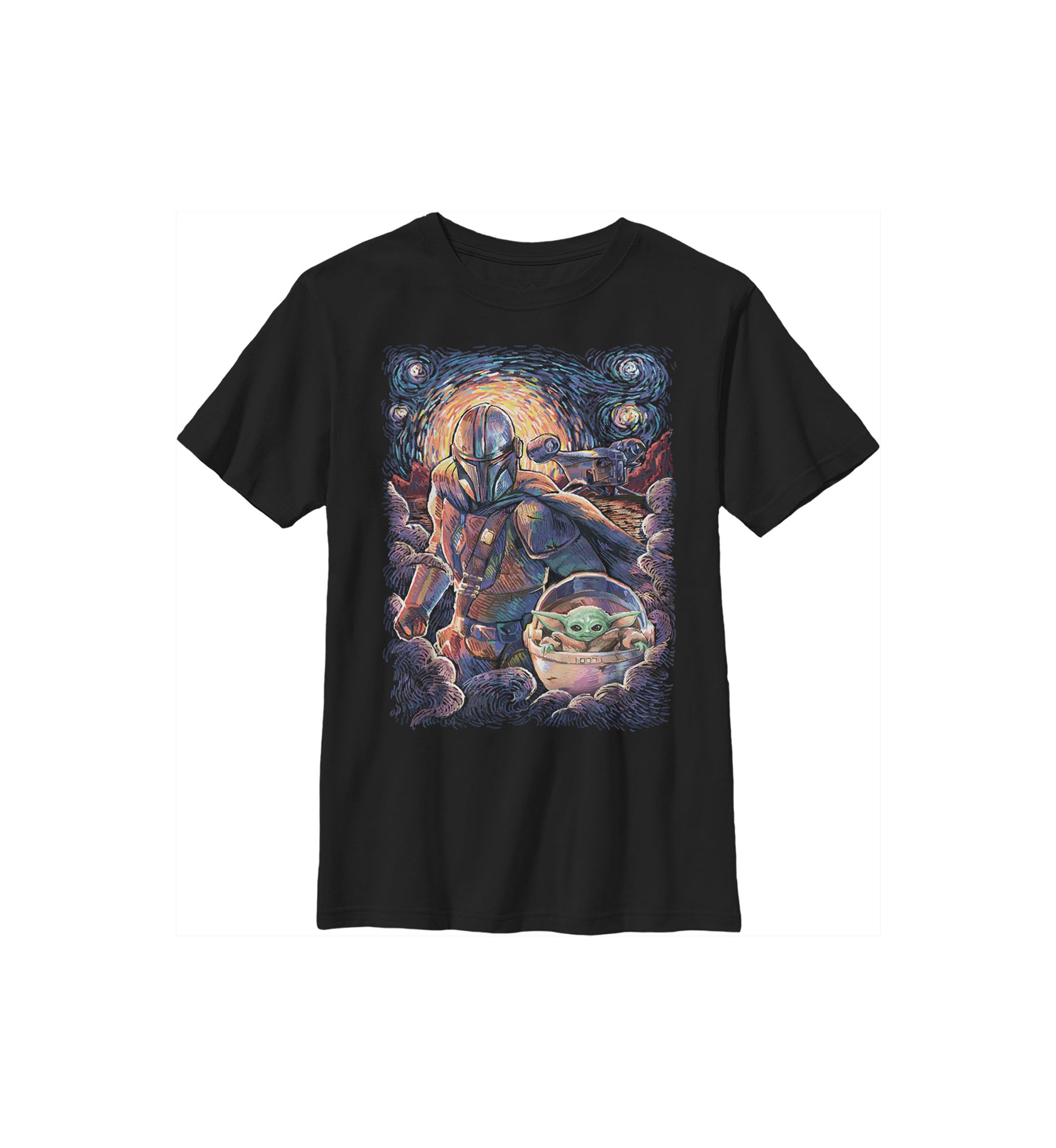 Boys 4-7 Mando Child Razor Painty Stars Graphic T-Shirt
