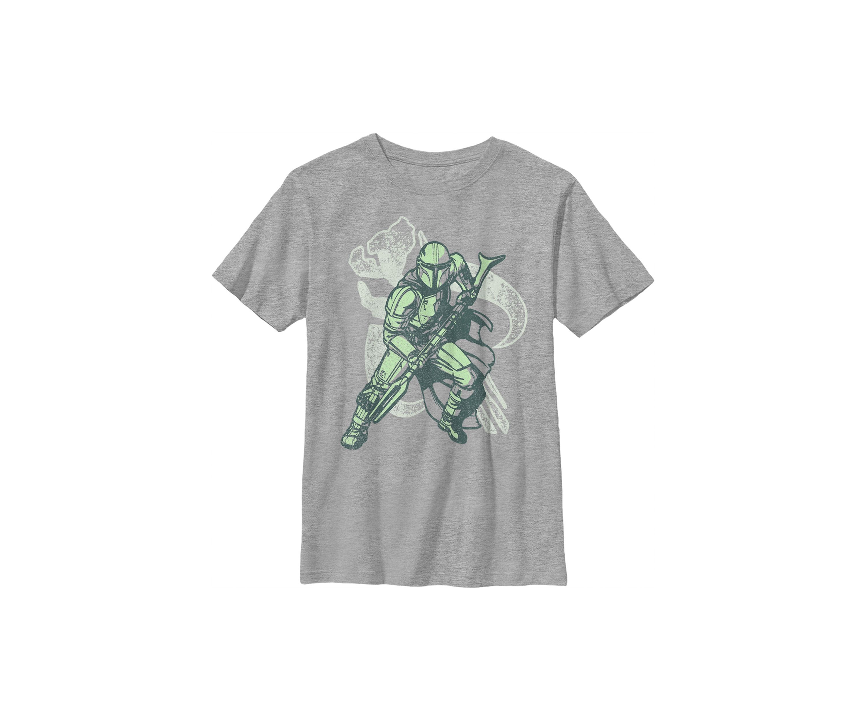 Boys 4-7  Mando Crest Pose Graphic Top