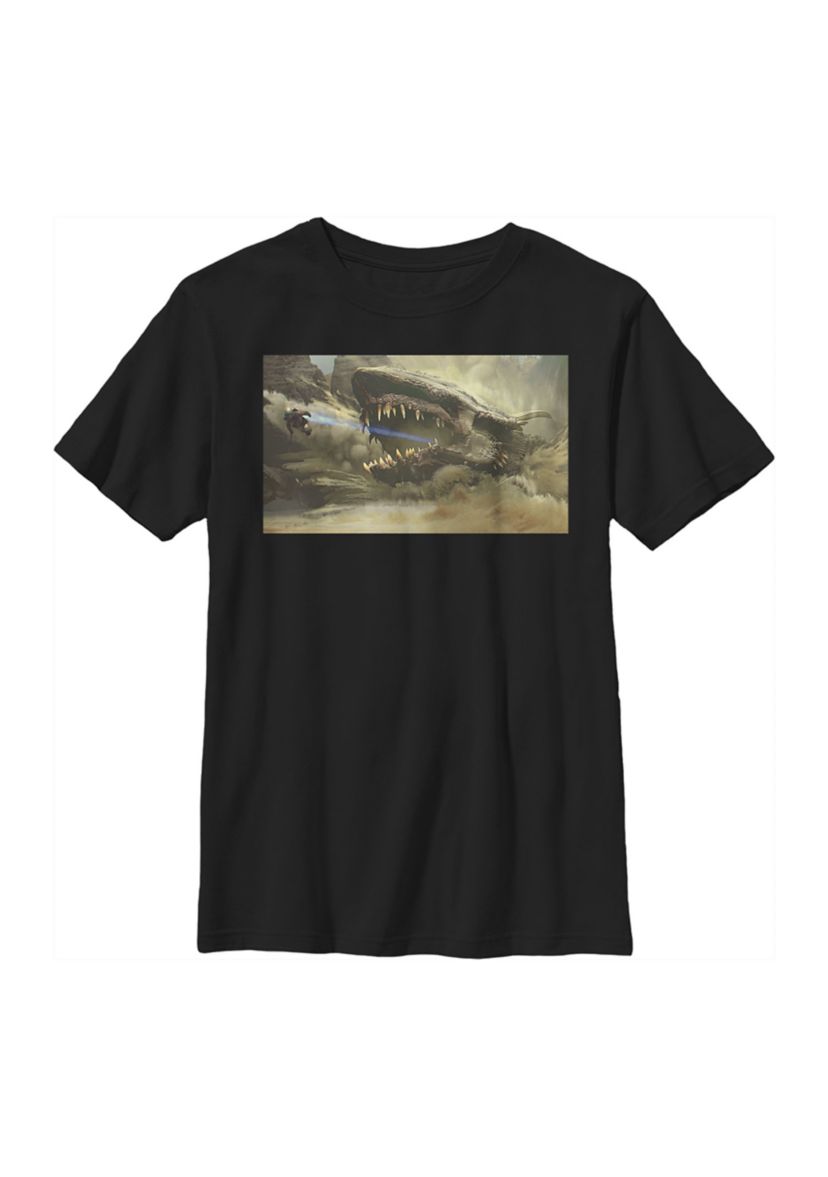Boys 4-7  MandoMon Epi Reaction Graphic Top