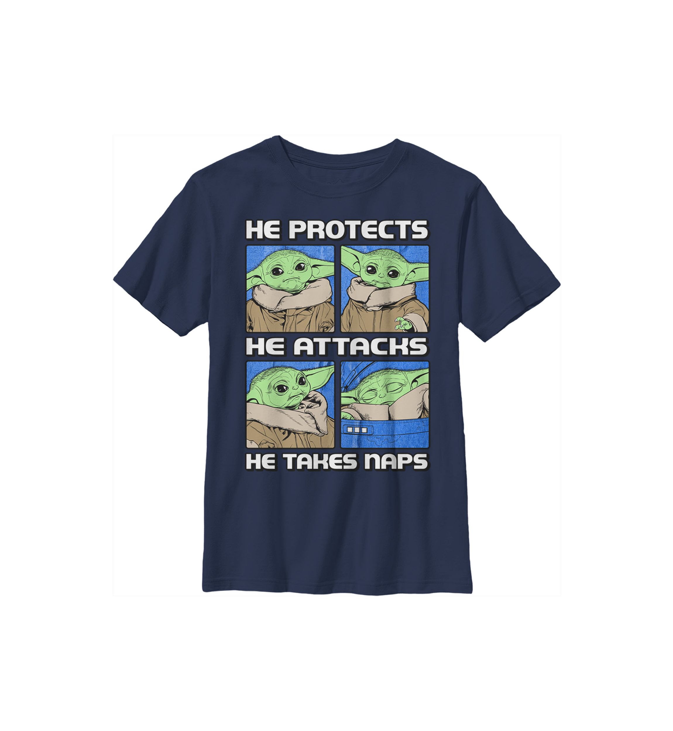 Boys 4-7  Protect Attack Nap Graphic Top