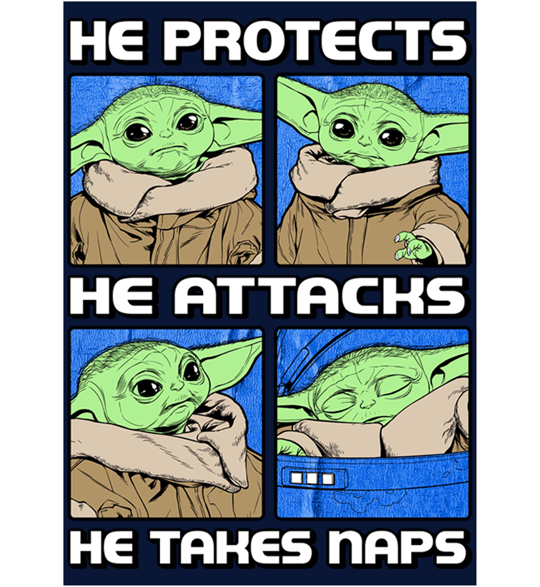 Boys 4-7  Protect Attack Nap Graphic Top