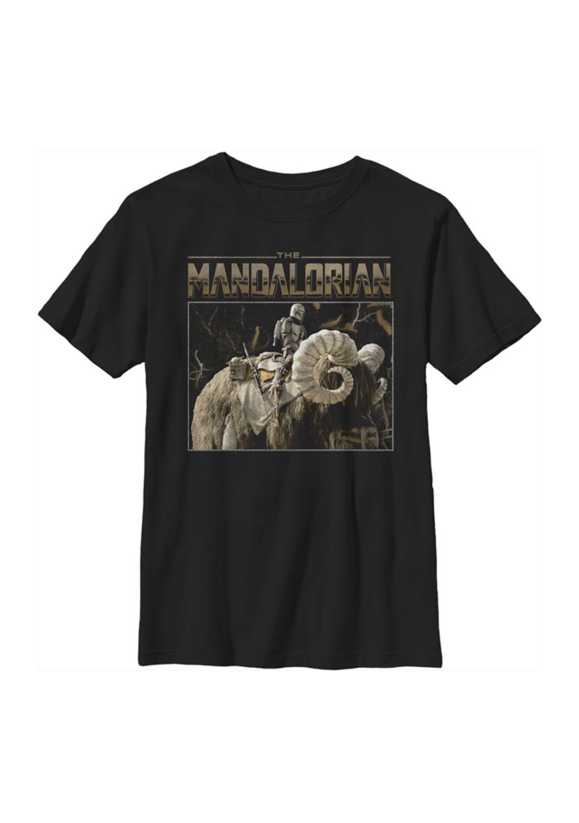 Boys 4-7 Star Wars The Mandalorian Bantha Ride Graphic T-Shirt