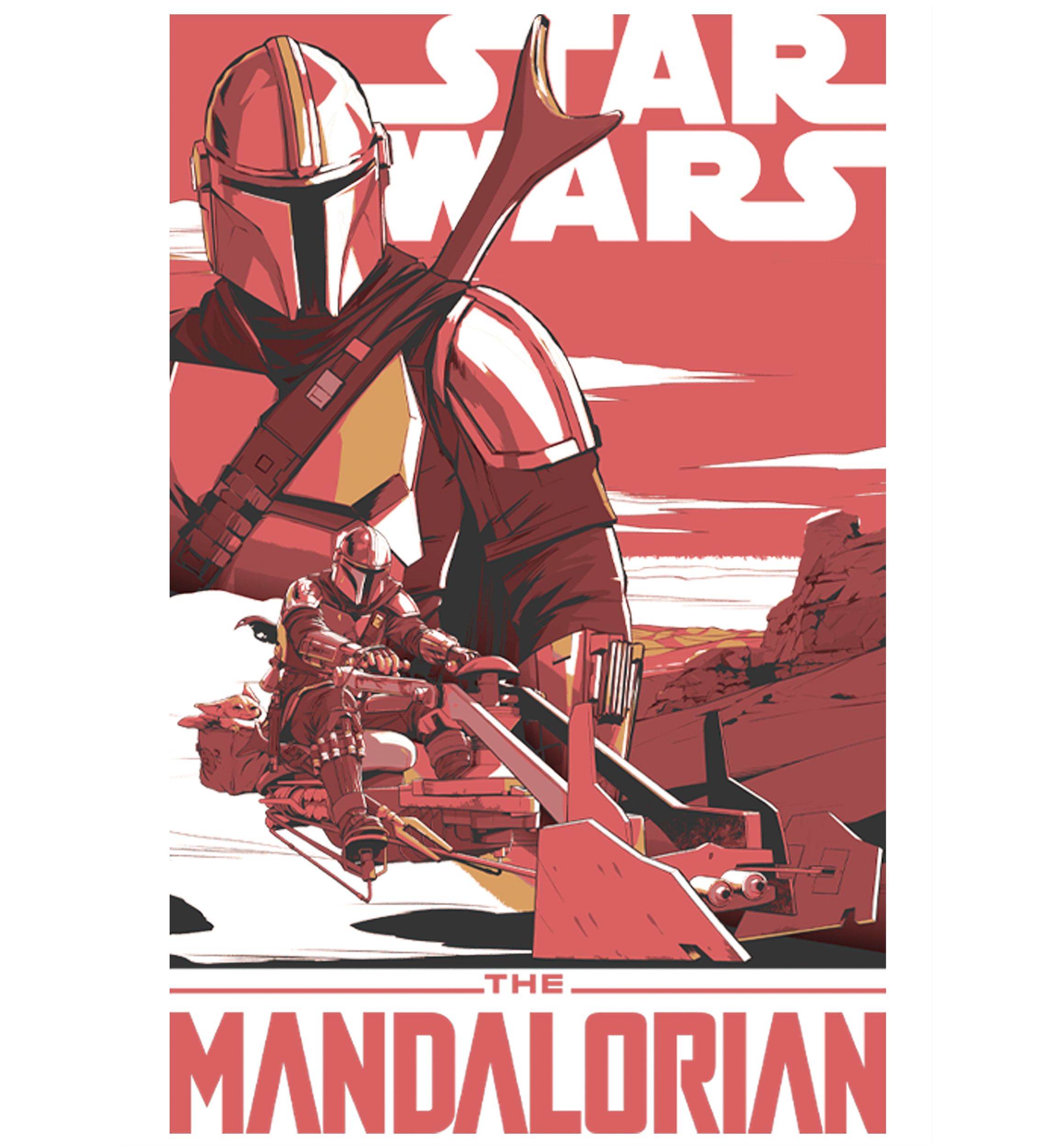 Boys 4-7  Mad Mando Poster Graphic Top