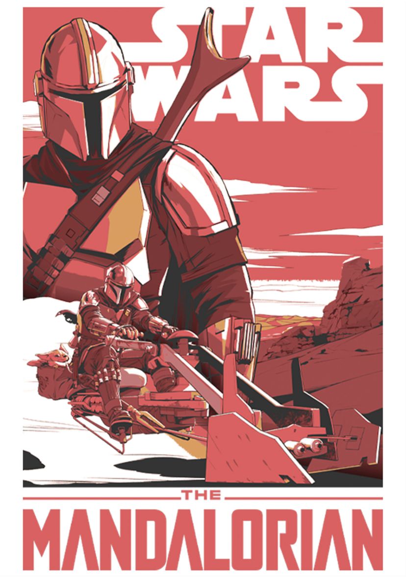 Boys 4-7  Mad Mando Poster Graphic Top