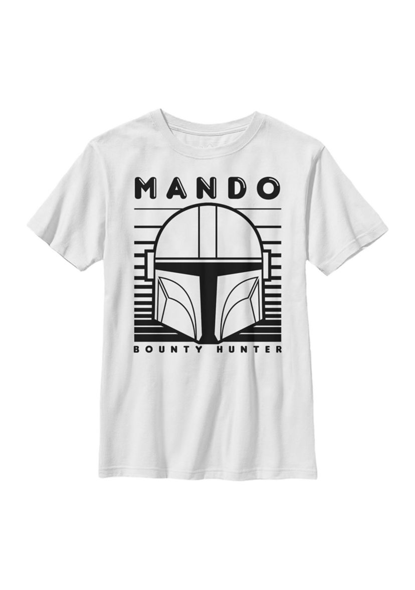 Boys 4-7  MANDO 1 COLOR SIMPLE Graphic Top