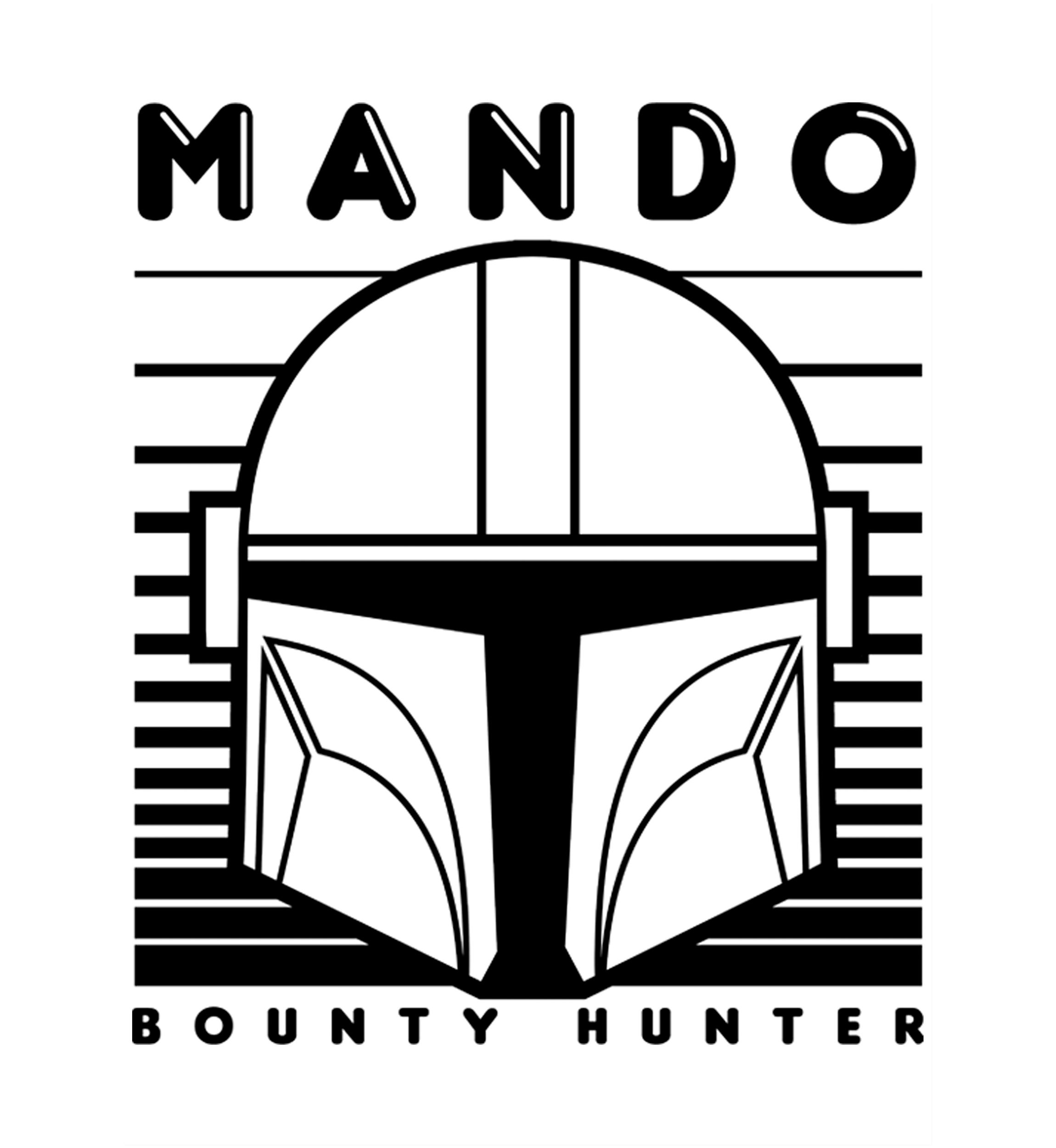 Boys 4-7  MANDO 1 COLOR SIMPLE Graphic Top