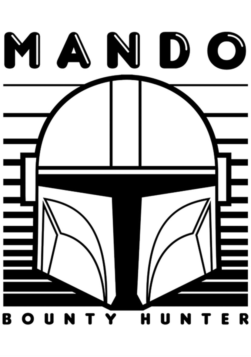Boys 4-7  MANDO 1 COLOR SIMPLE Graphic Top