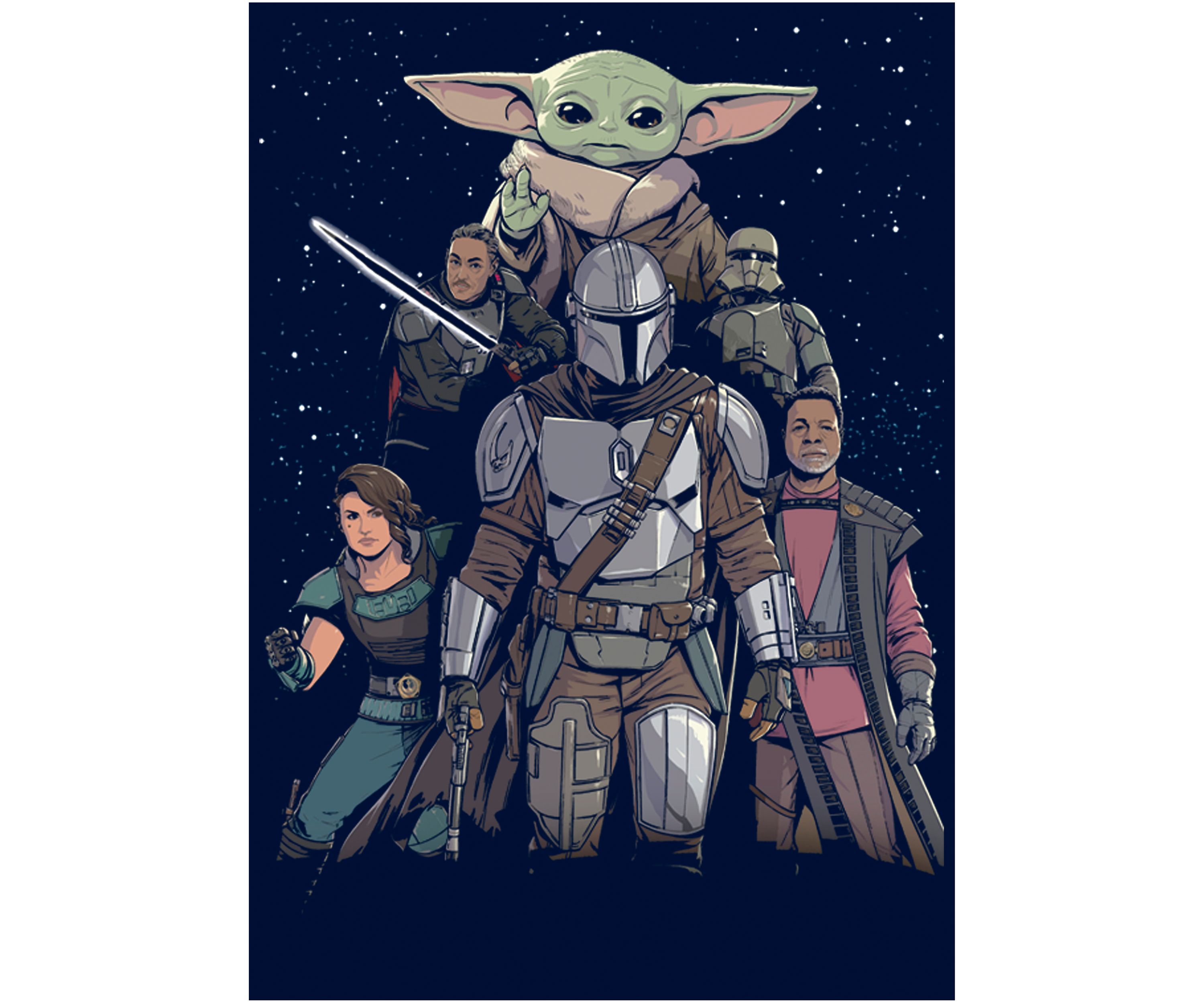 Boys 4-7 Mandalorian Movie Poster Graphic T-Shirt
