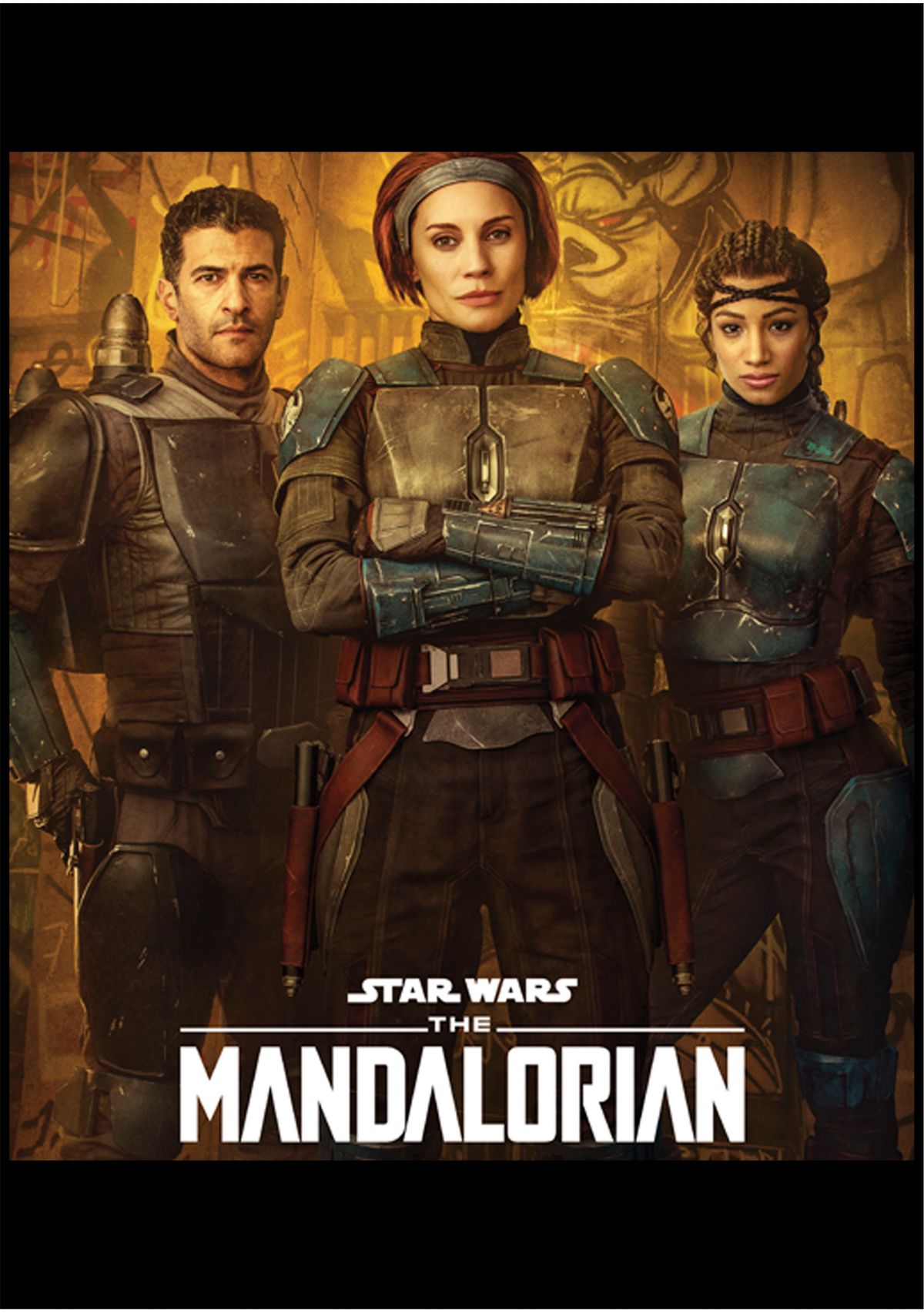 Boys 4-7  Blue Mandalorian Poster Graphic Top