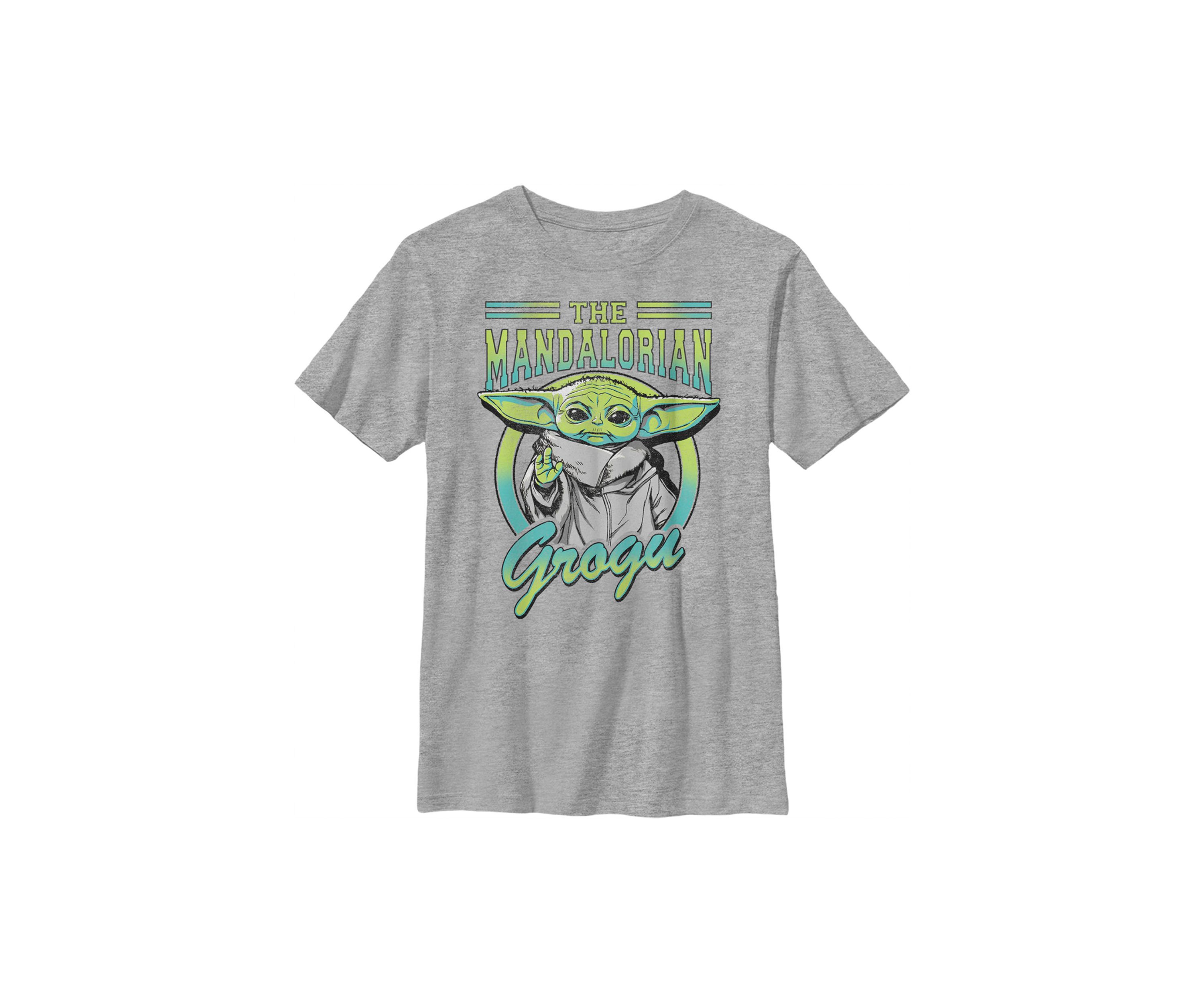 Boys 4-7  Grogu Collegiate Graphic Top