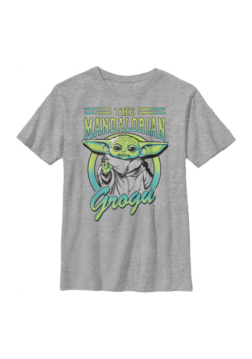 Boys 4-7  Grogu Collegiate Graphic Top