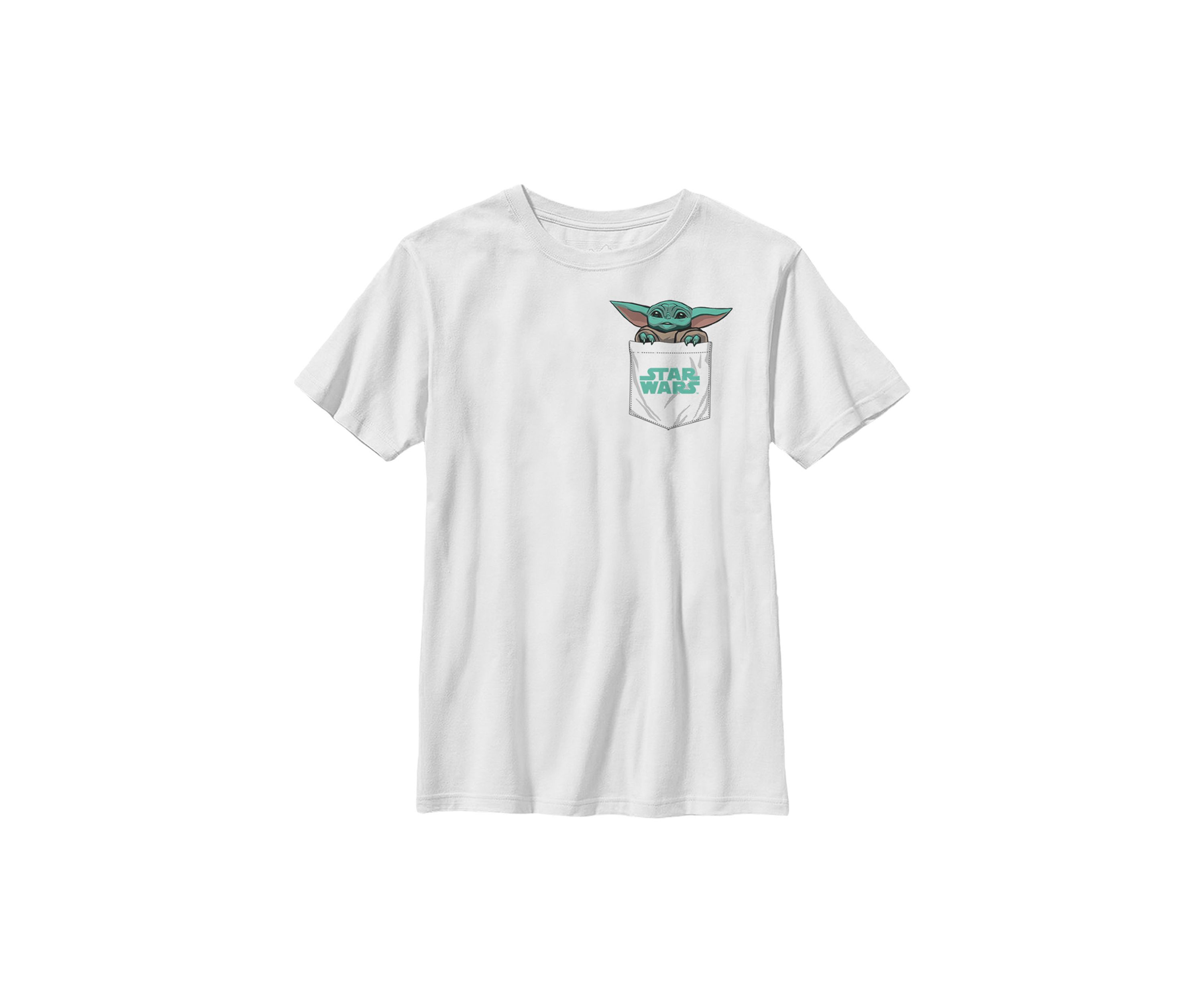 Boys 4-7 Star Wars The Mandalorian Baby Faux Pocket Graphic T-Shirt