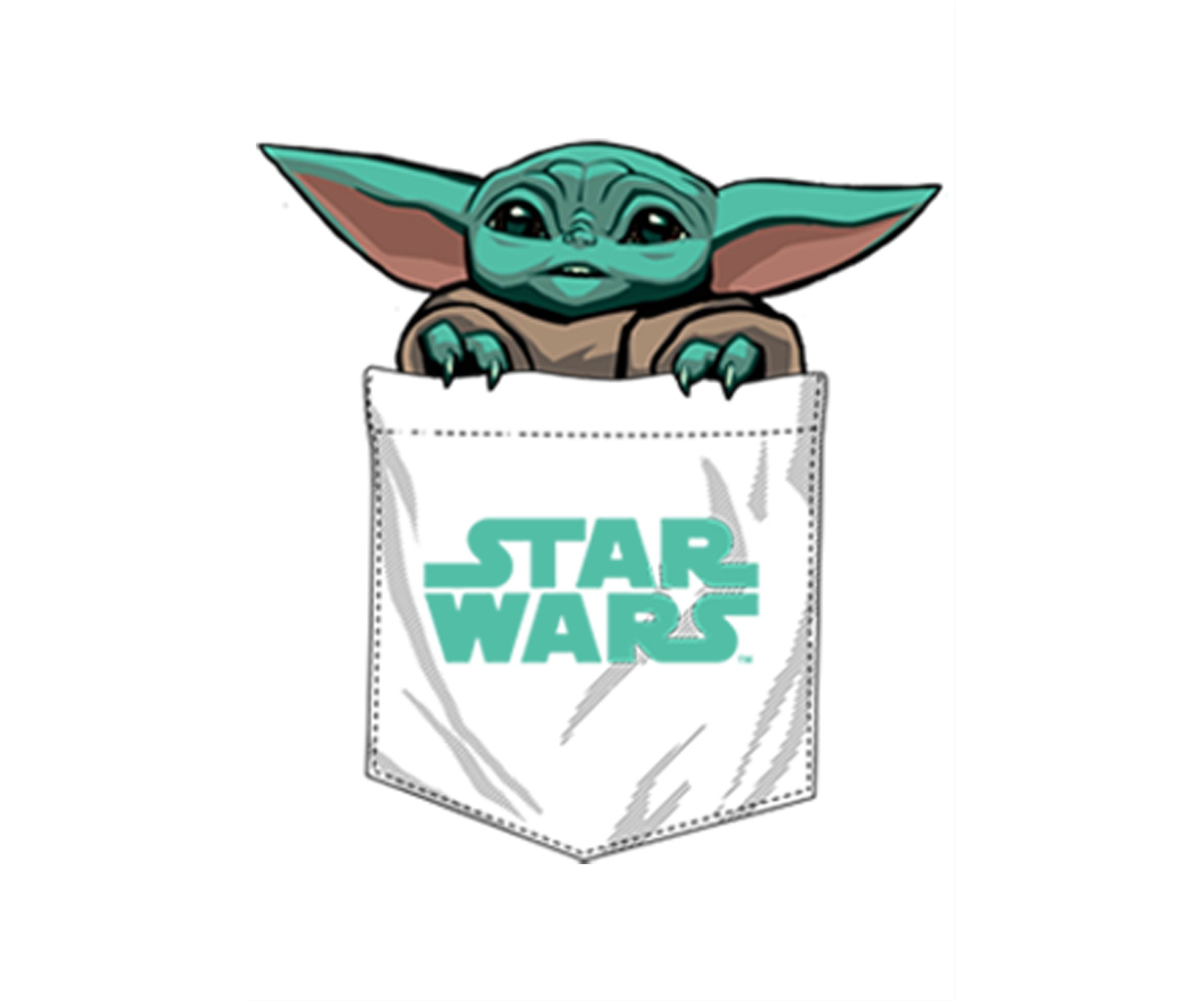 Boys 4-7 Star Wars The Mandalorian Baby Faux Pocket Graphic T-Shirt