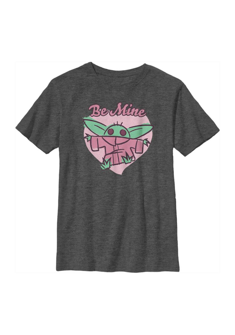 Boys 4-7 Star Wars The Mandalorian Be mine Groku Graphic T-Shirt