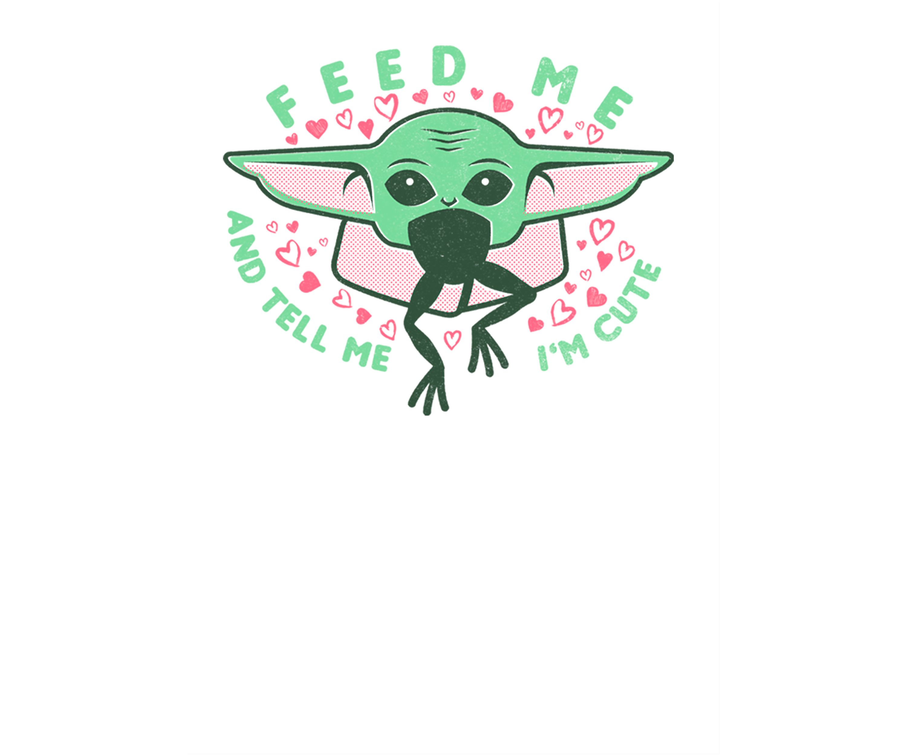 Boys 4-7 Star Wars The Mandalorian FEED ME AND TELL ME IM CUTE Graphic T-Shirt
