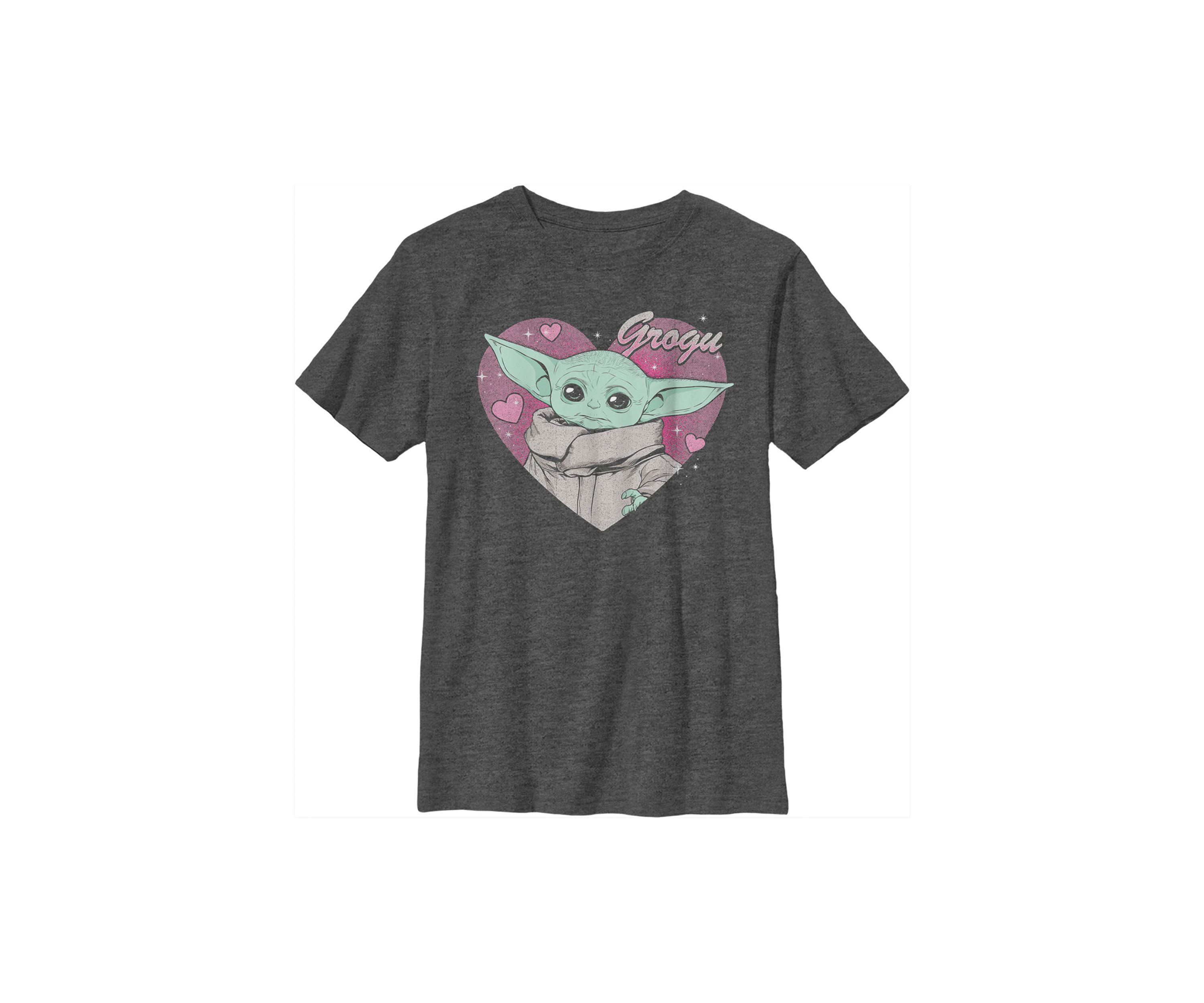 Boys 4-7 Star Wars The Mandalorian Grogu Valentine Graphic T-Shirt