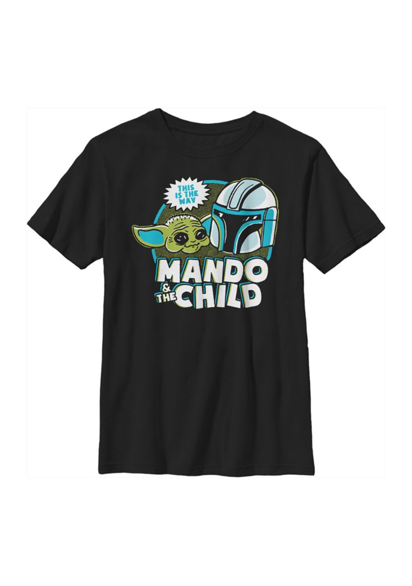 Boys 4-7 Star Wars The Mandalorian Satruday Cartoon Graphic T-Shirt
