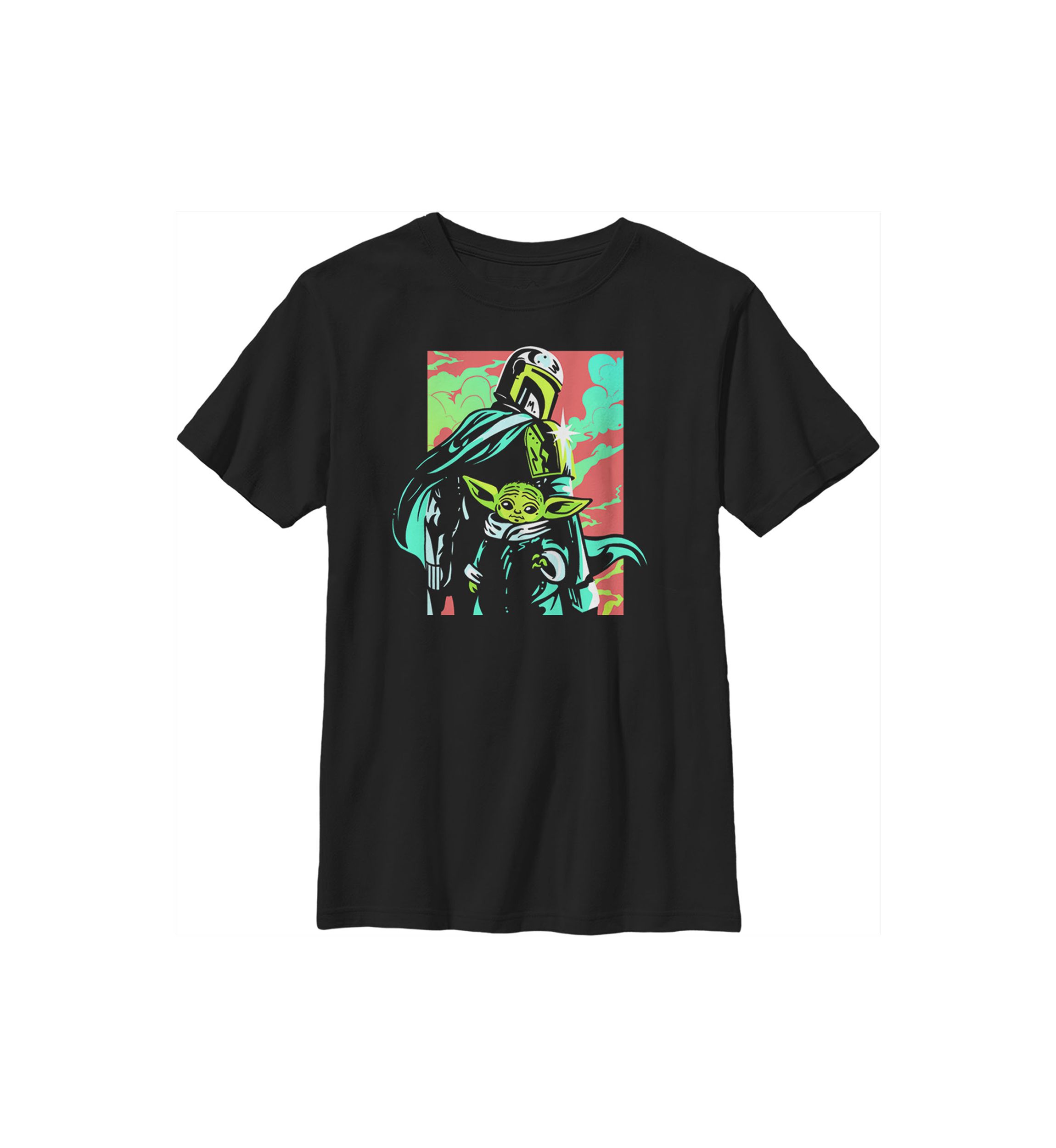 Boys 4-7  Neon Mando Graphic T-Shirt
