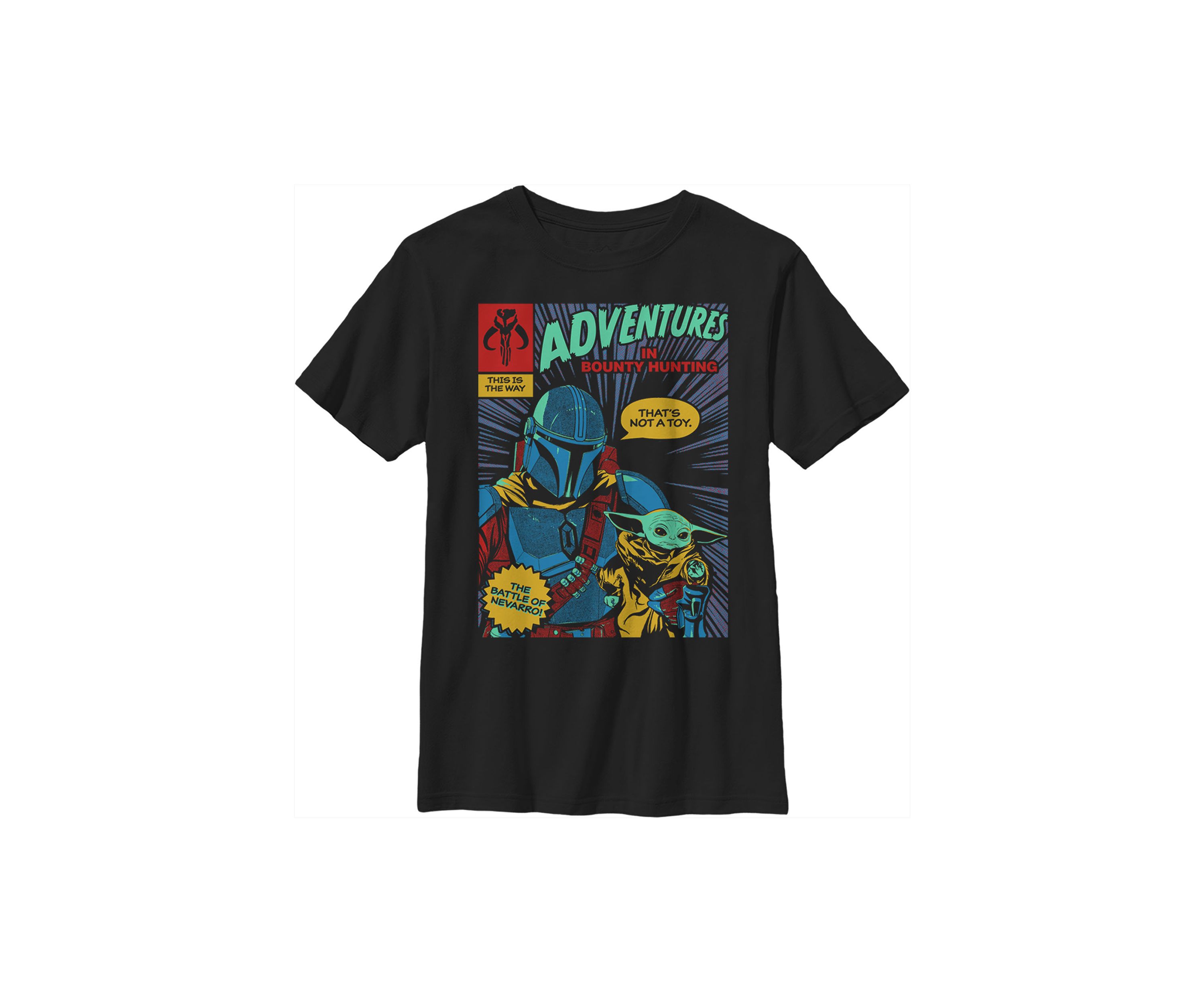 Boys 4-7 Star Wars The Mandalorian Mando Comic Graphic T-Shirt