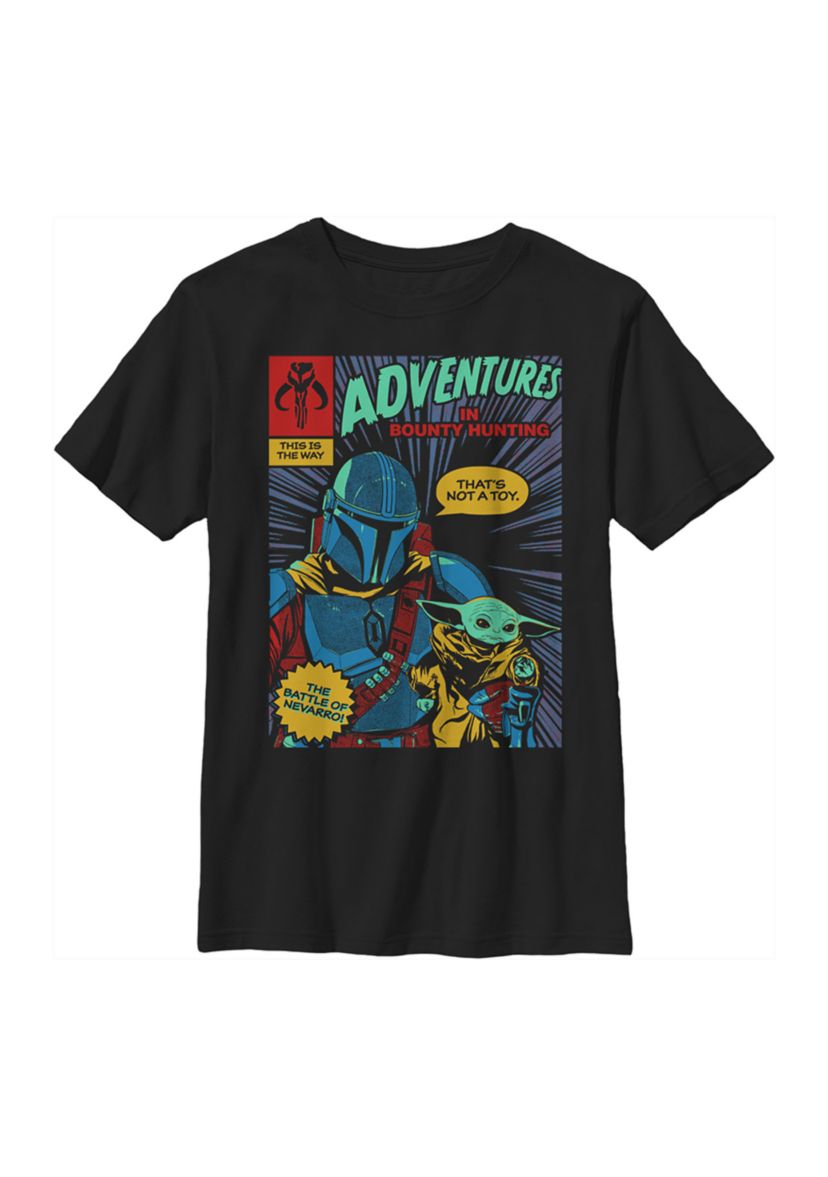 Boys 4-7 Star Wars The Mandalorian Mando Comic Graphic T-Shirt
