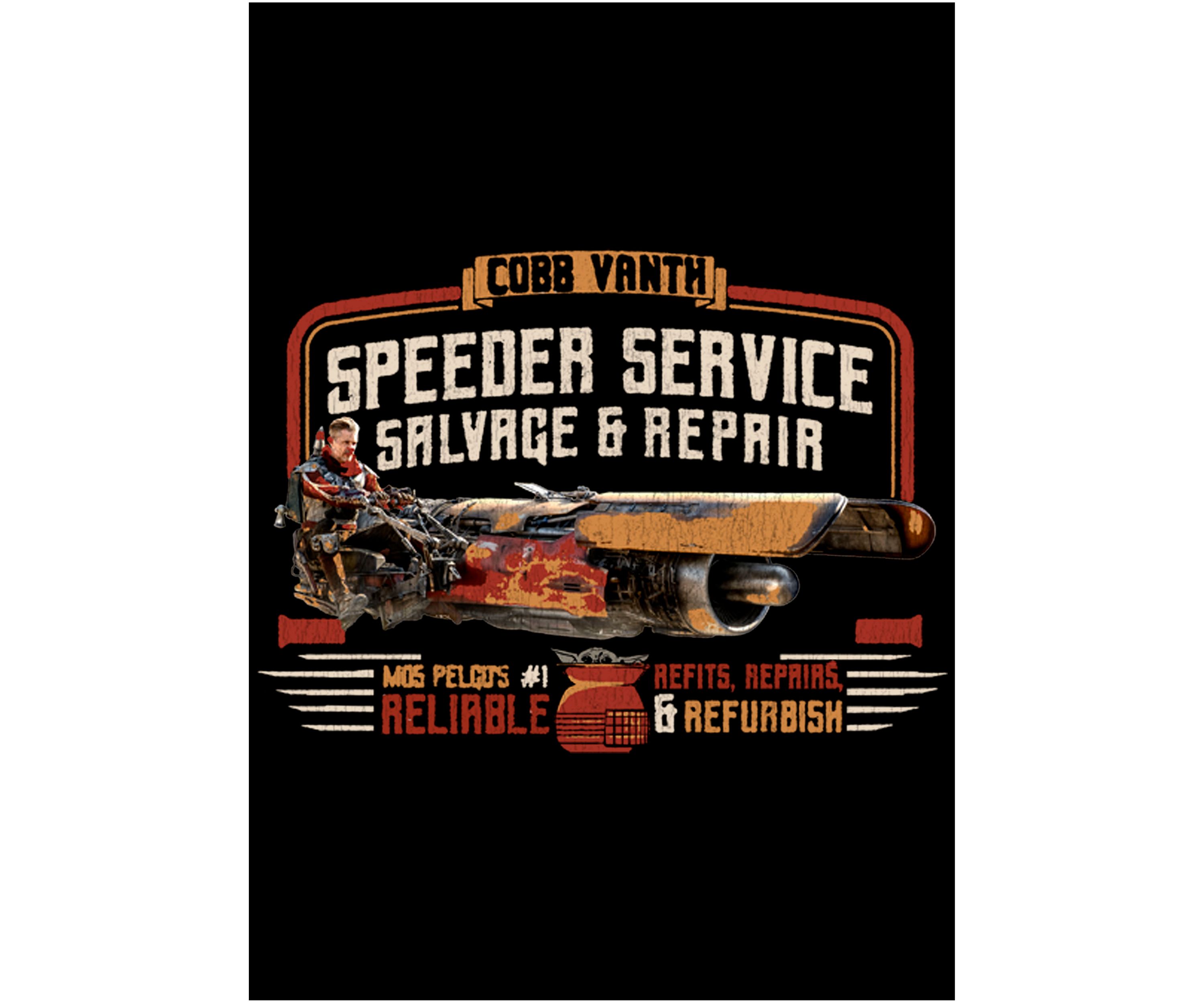 Boys 4-7  Vanth Speeder Service Graphic Top