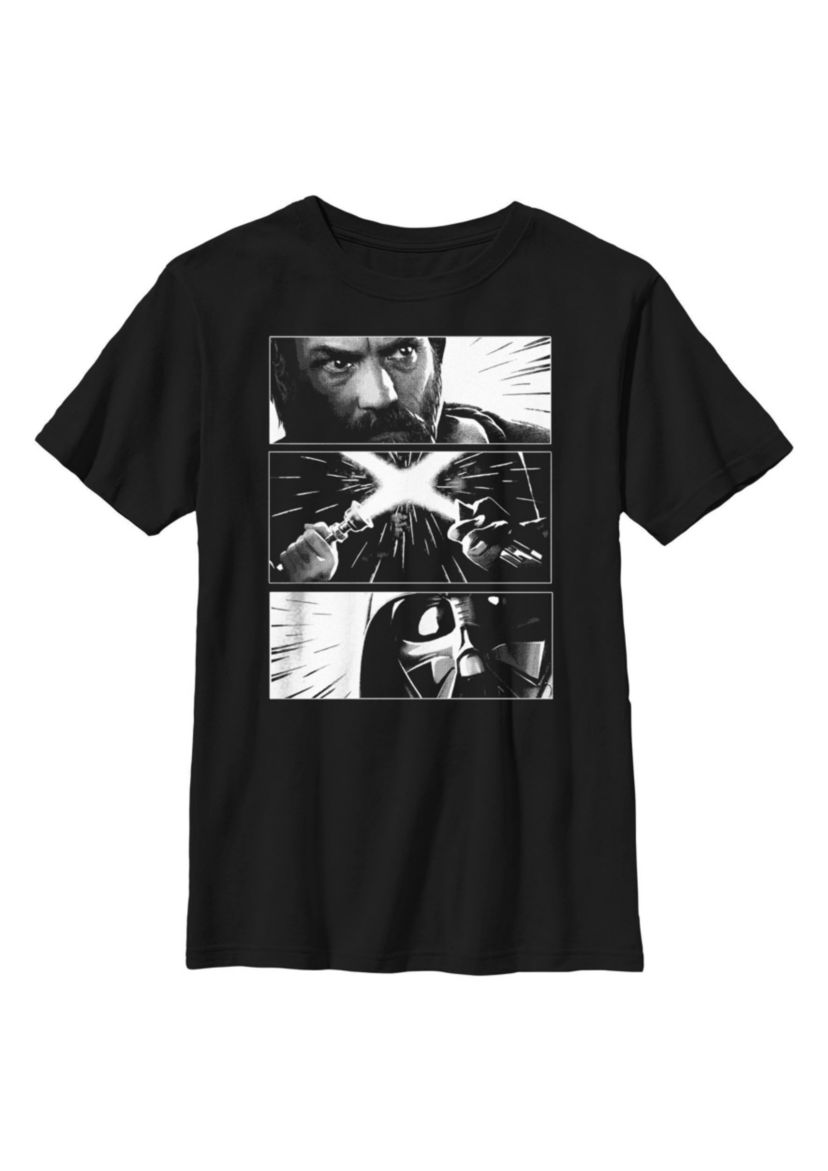 Kenobi Vader Panels Graphic T-Shirt