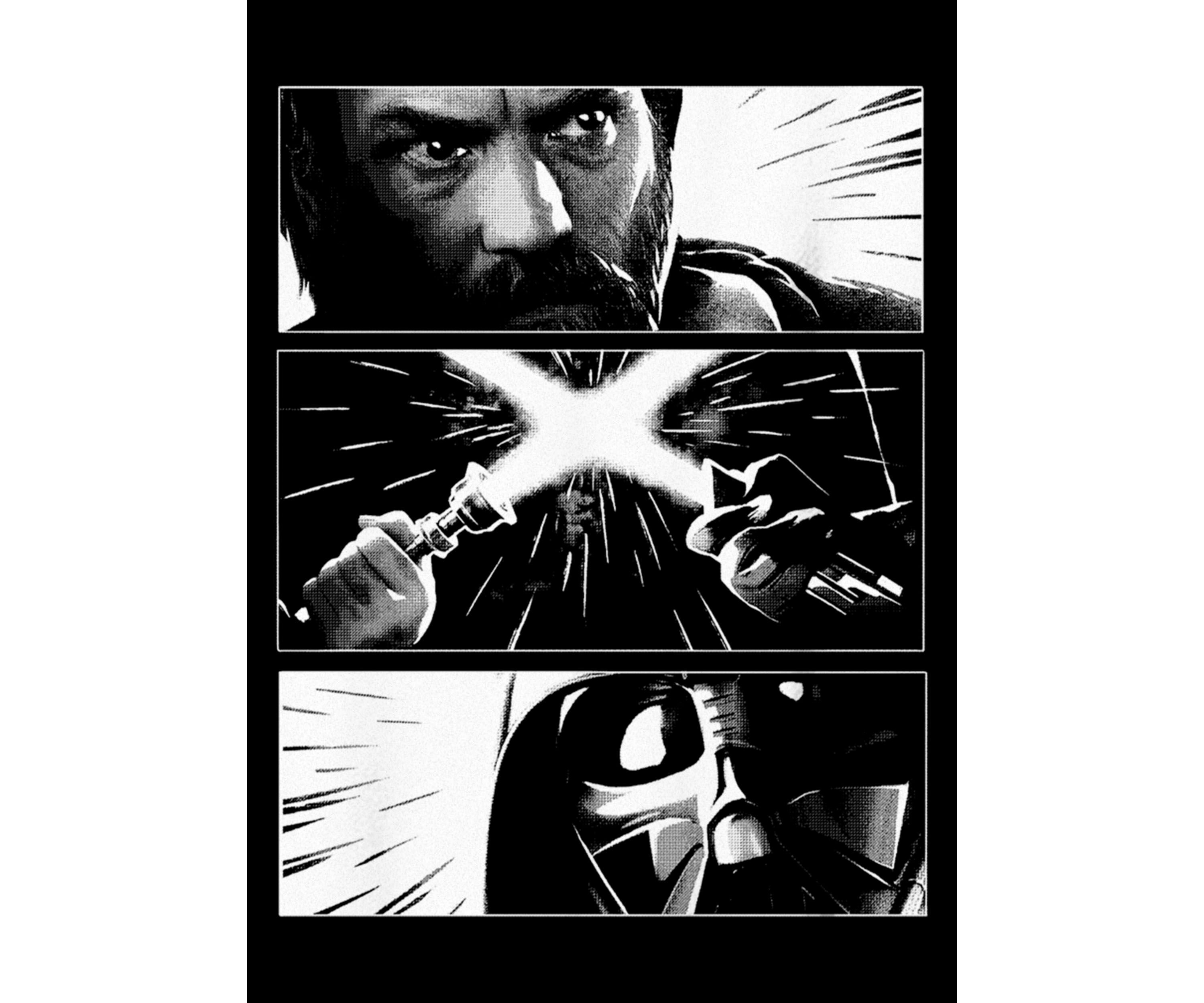 Kenobi Vader Panels Graphic T-Shirt