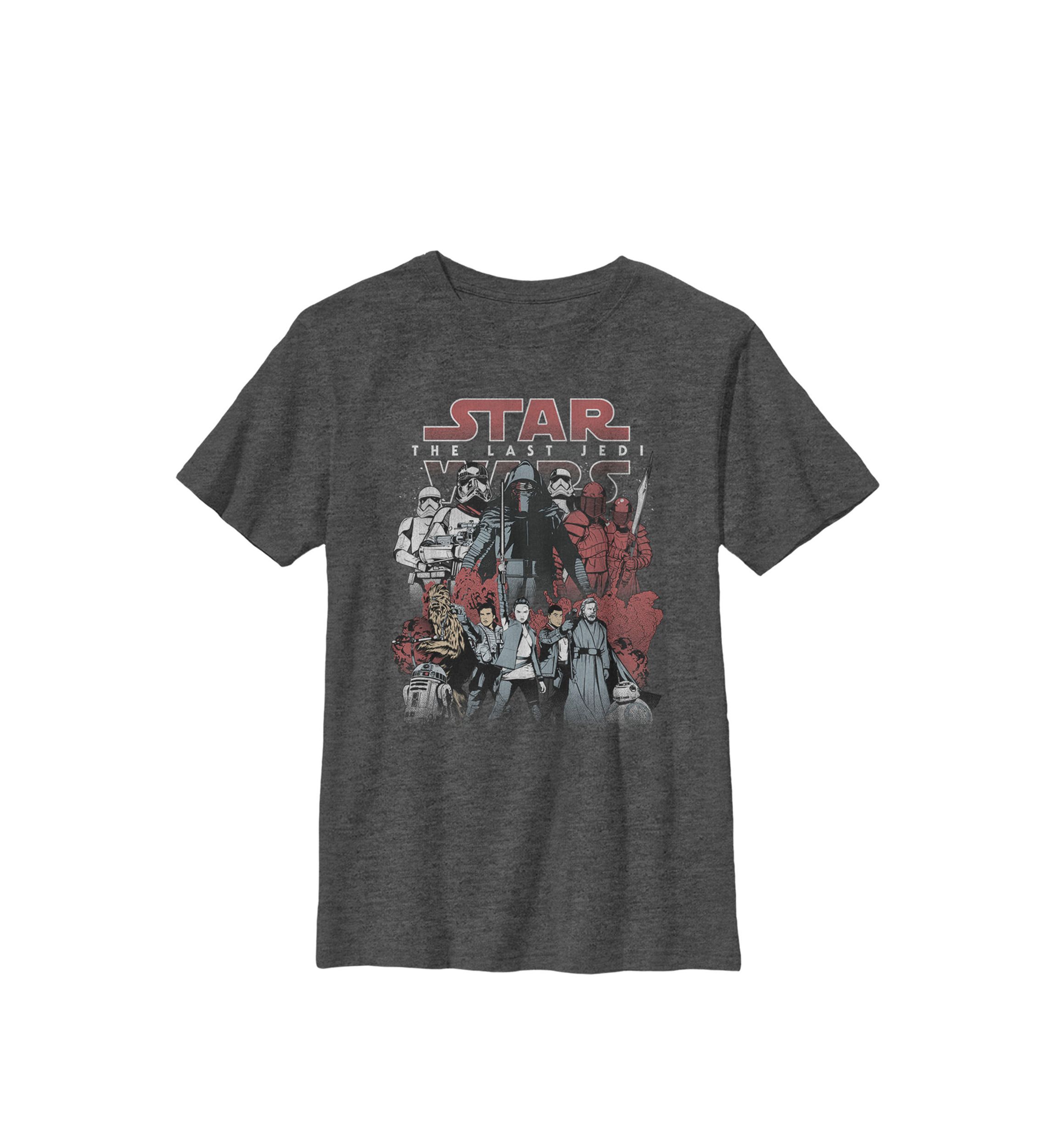 Boys Group Shot Good Vs. Evil Poster Crew T-Shirt