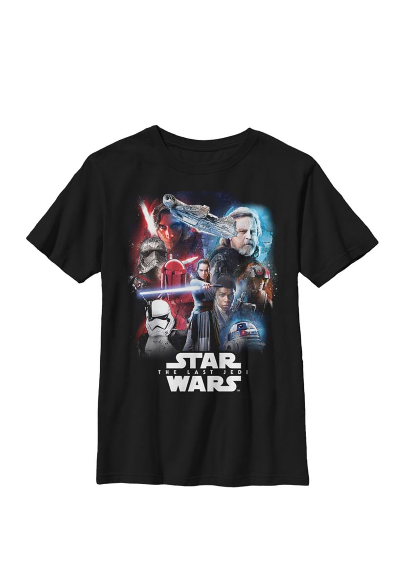 Boys Group Shot Good Large Face Portraits Crew T-Shirt