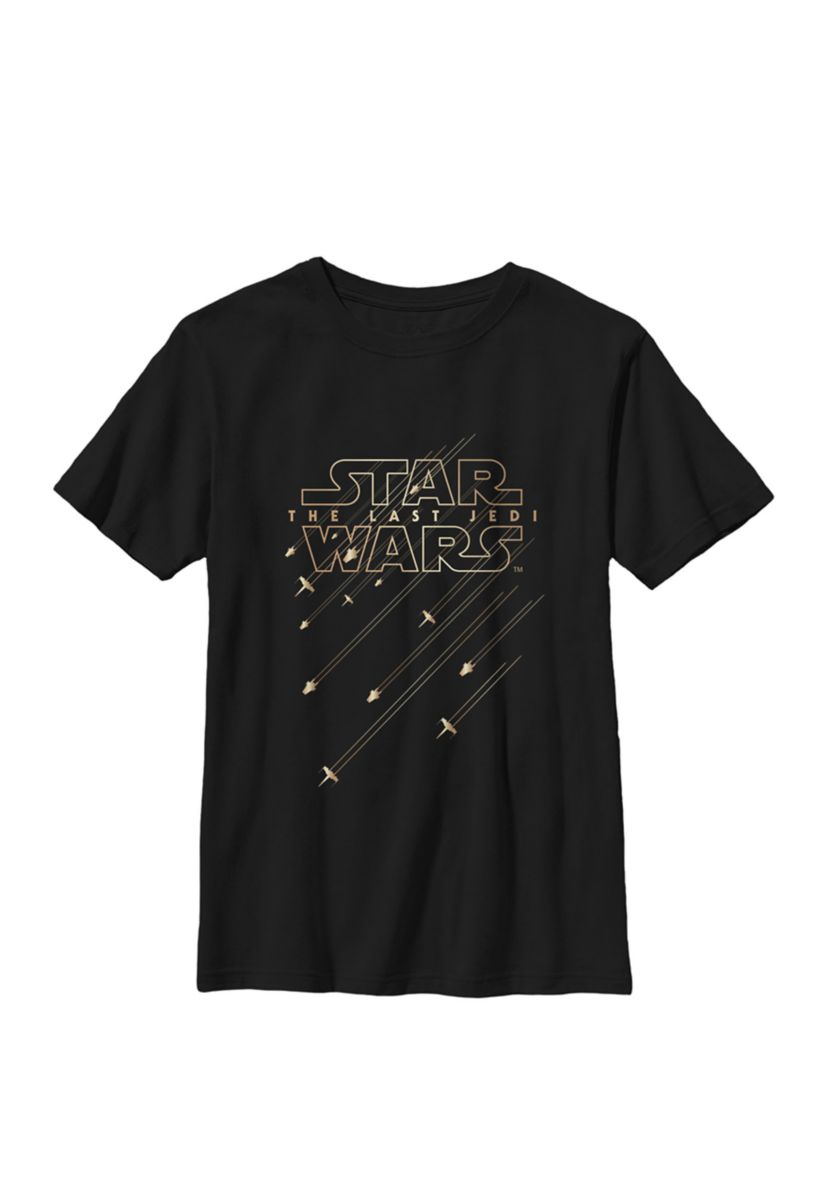 Boys Flying Ships Poster Crew T-Shirt