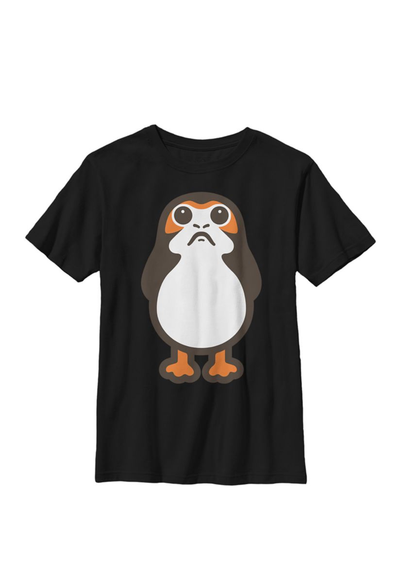 Boys Animated Porg Art Crew T-Shirt