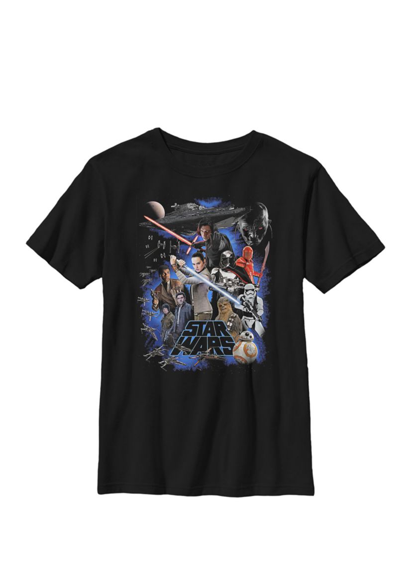 Boys Group Shot Flying Ships Poster Crew T-Shirt