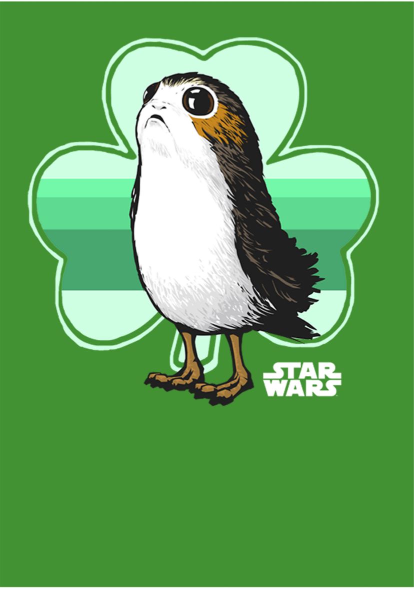 Boys 4-7  Porg Clover Graphic T-Shirt