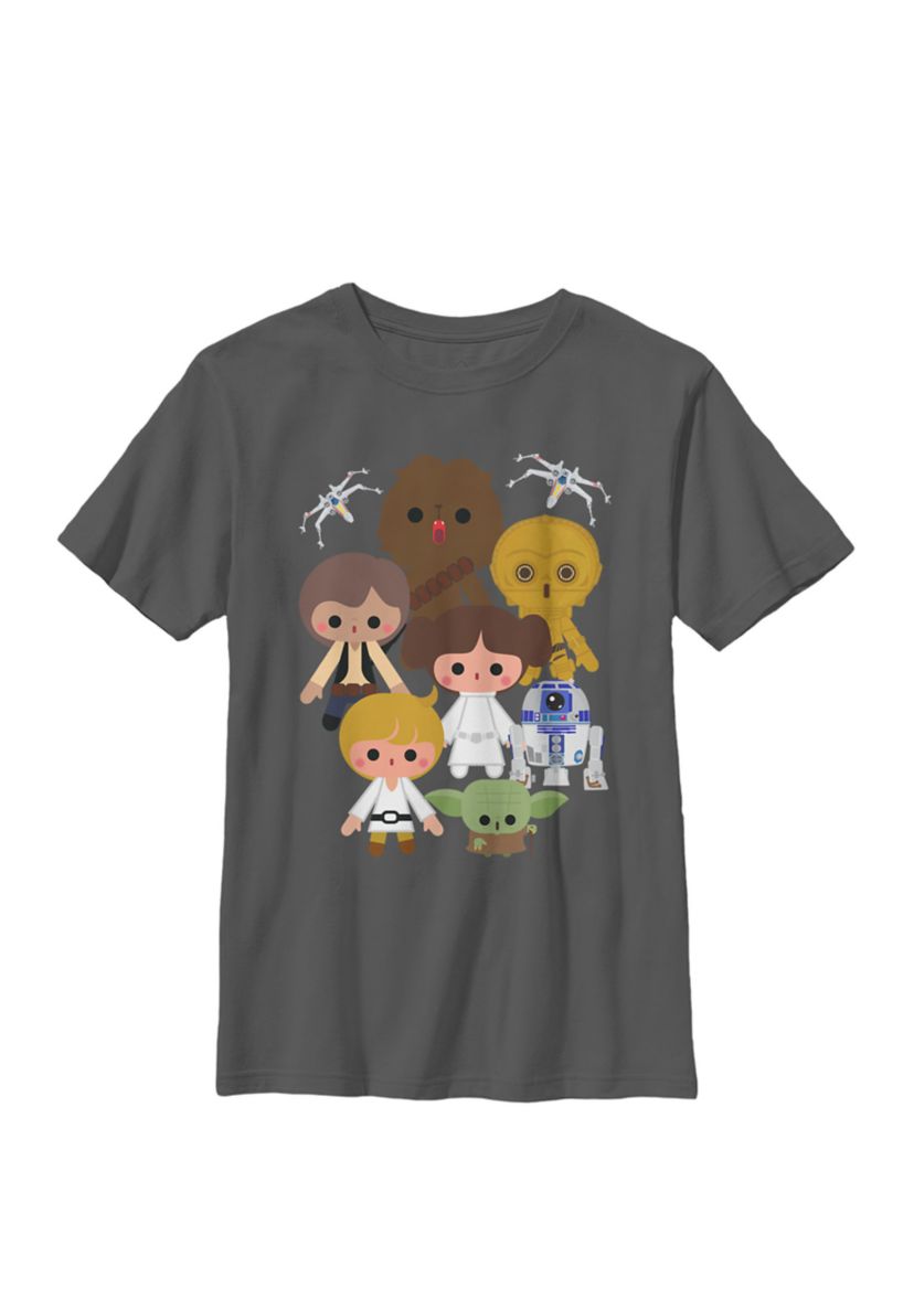 Boys Cute Kawaii Style Heroes Crew T-Shirt