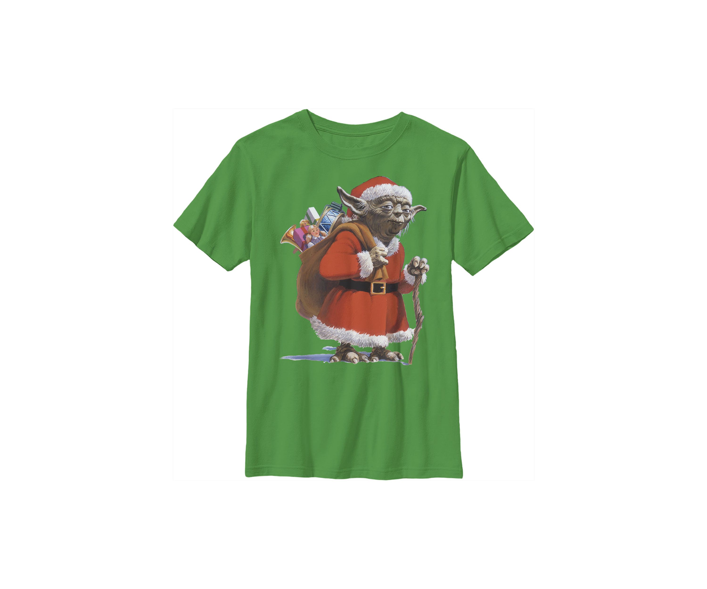 Boys 4-7 Santa Yoda Comp Graphic Top