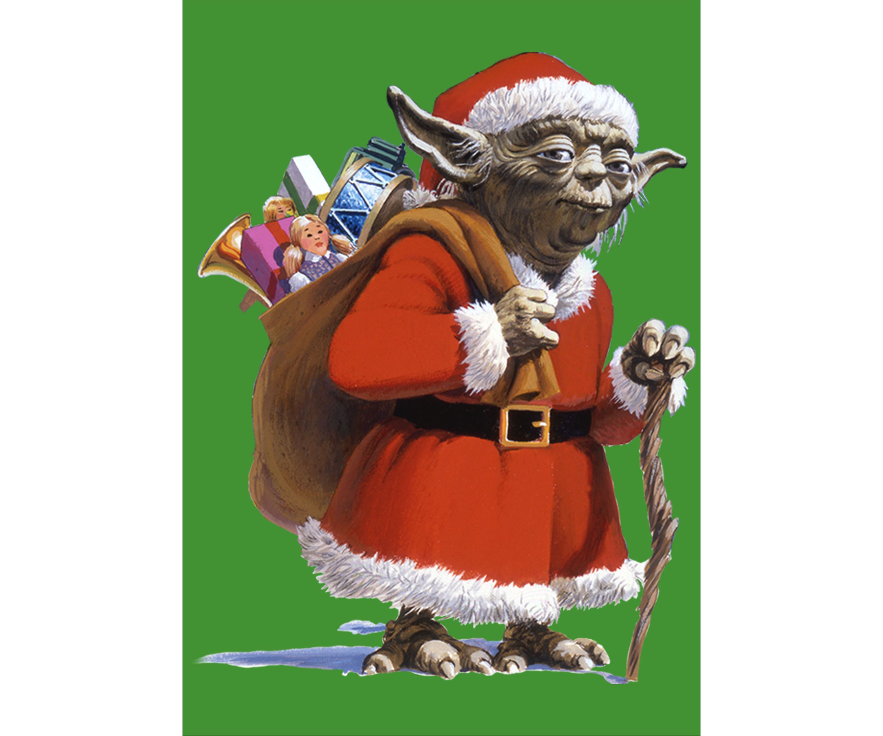 Boys 4-7 Santa Yoda Comp Graphic Top